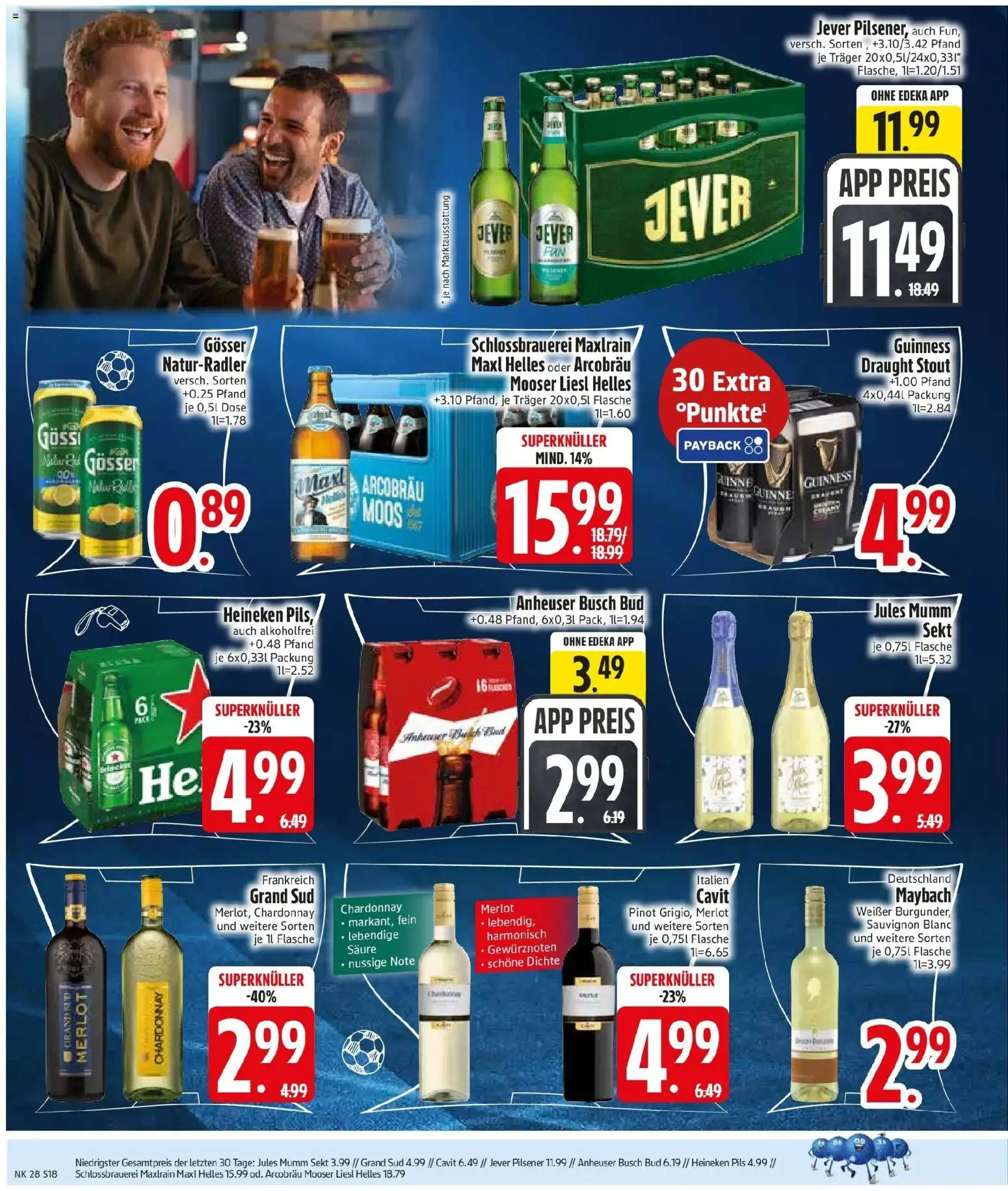 Edeka - EDEKA: Wochenangebote – gültig ab 05.07.2026 | Seite: 20 | Produkte: Mumm sekt, Merlot, Jever, Grand sud