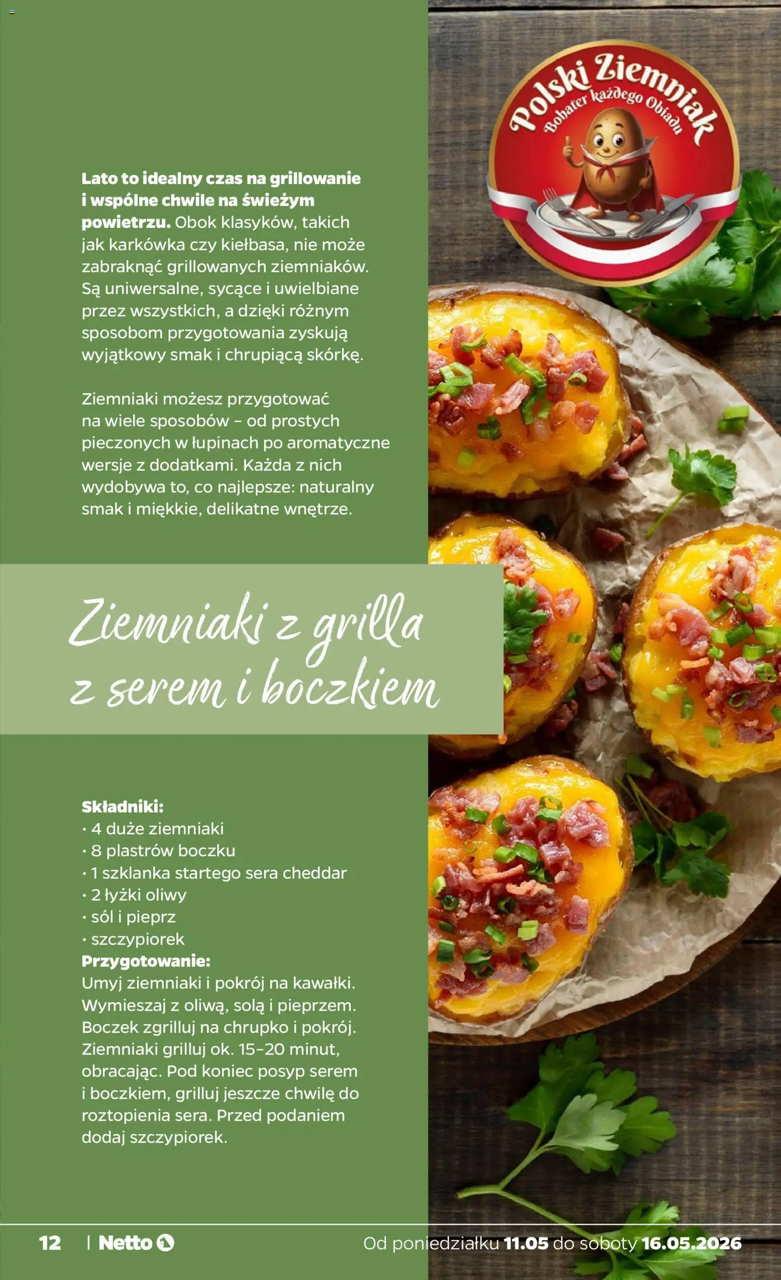 Netto gazetka od poniedziałku spożywcza od 11.05.2026 | Strona: 12 | Produkty: Szklanka, Karkówka, Sól, Pieprz