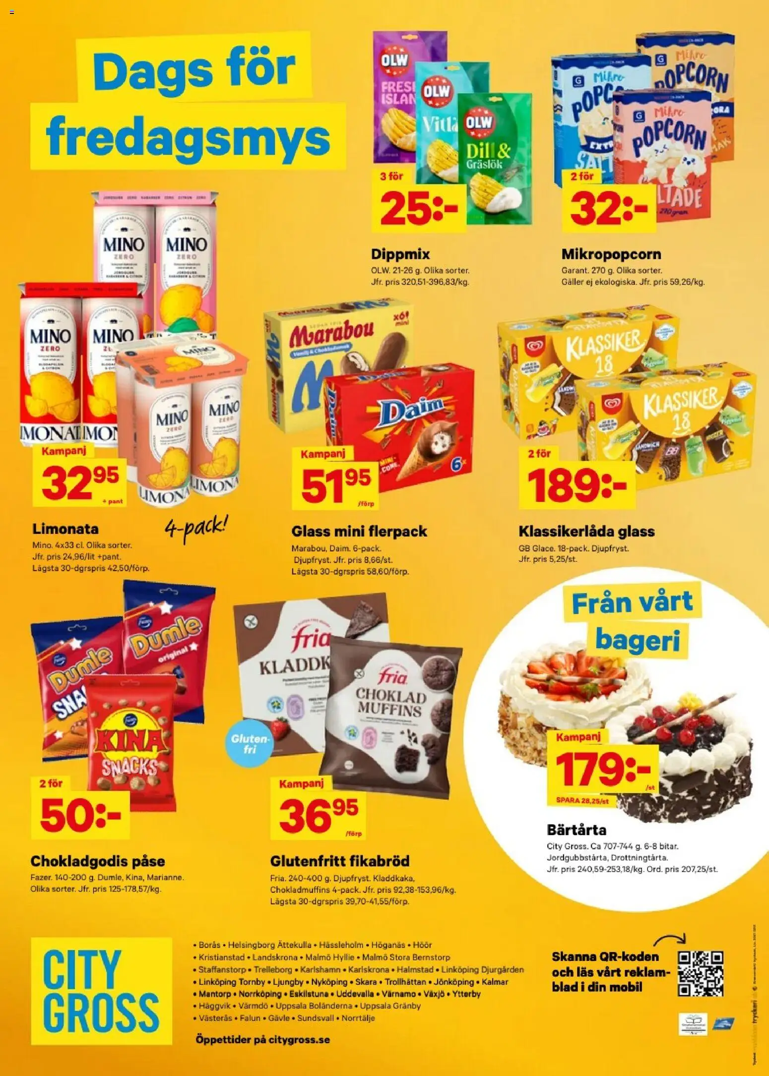 City Gross reklamblad aktuell från 20/07/2026 | Sida: 10 | Produkter: Bageri, Gräslök, Choklad, Popcorn
