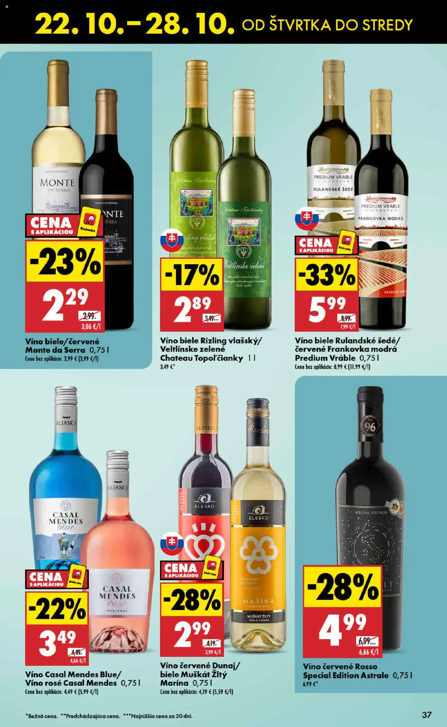 Nové Biedronka akcie – leták je platný od 22.10.2026 | Strana: 37 | Produkty: Víno