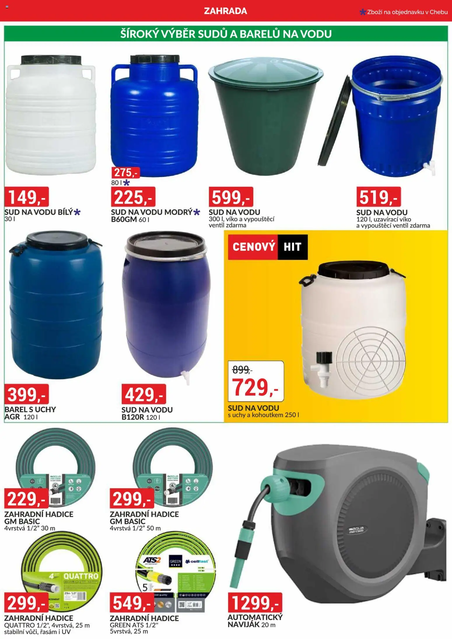 BAUMAX leták od 01.07.2026 | Strana: 20 | Produkty: Zahrada, Naviják, Zahradní hadice, Hadice