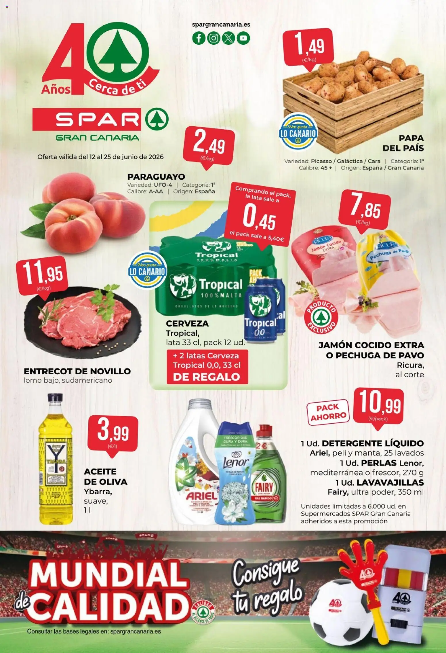 Spar folleto │ válido desde el 12.06.2026 | Página: 1 | Productos: Detergente, Aceite, Detergente líquido, Lavavajillas
