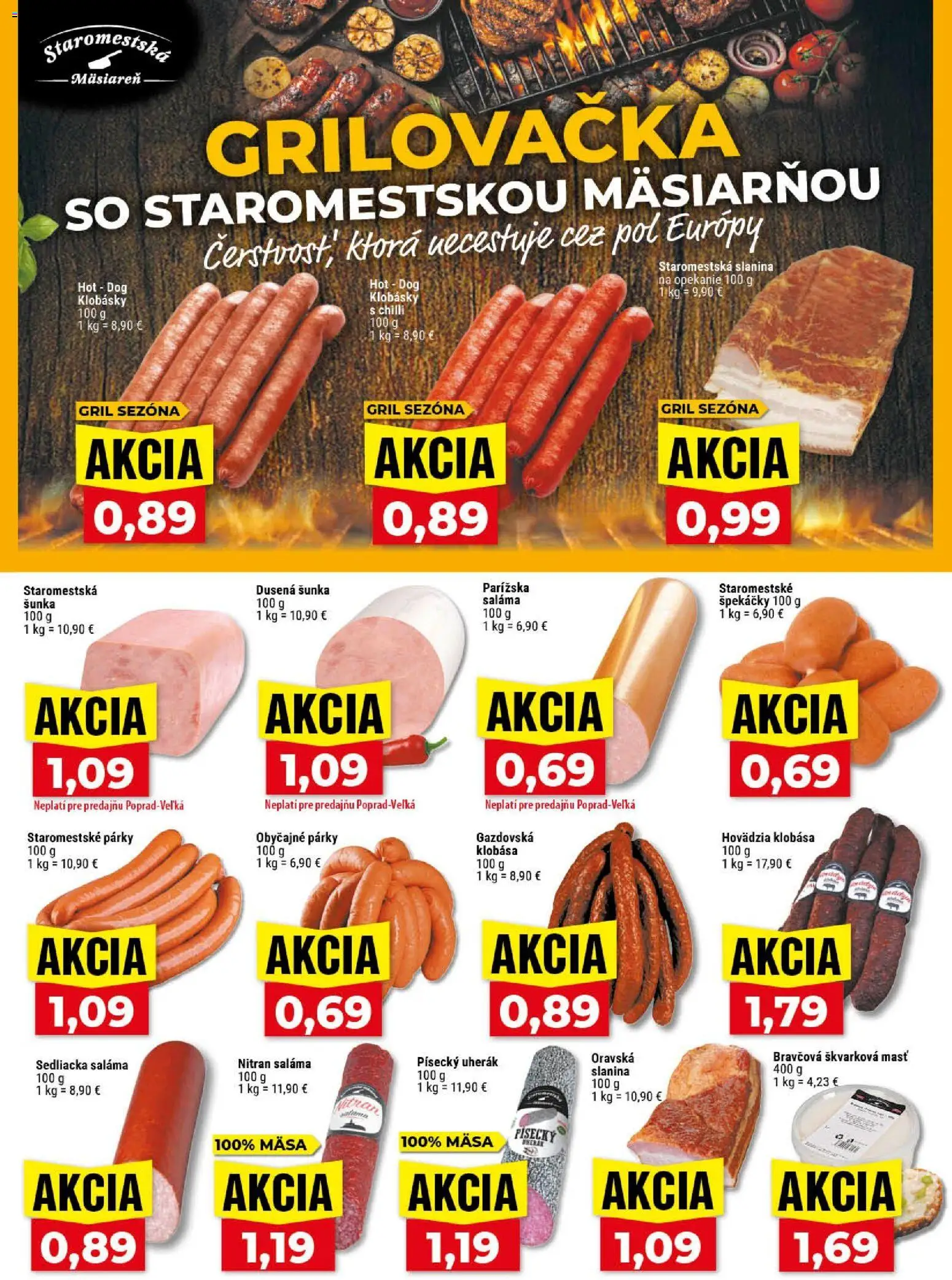 Nové Klas akcie – leták je platný od 03.08.2026 | Strana: 6 | Produkty: Gril, Saláma, Slanina, Chilli