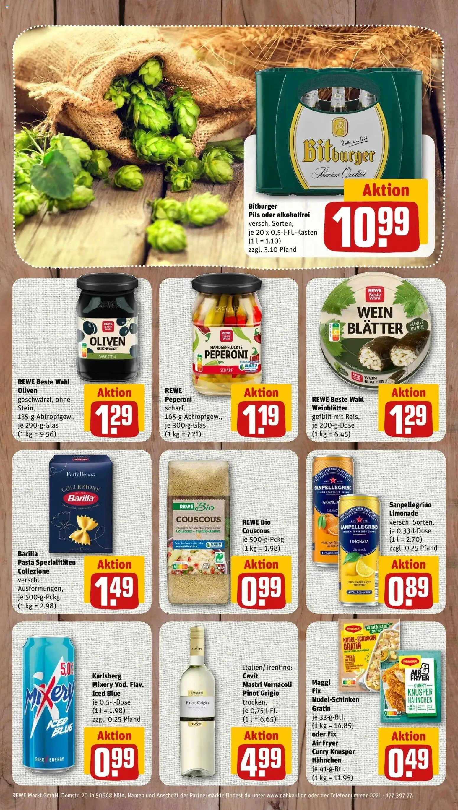 REWE Prospekt ab 31.08.2026 zum Blättern » Angebote | Seite: 8 | Produkte: Bier, Spezialitäten, Küche, Mixery