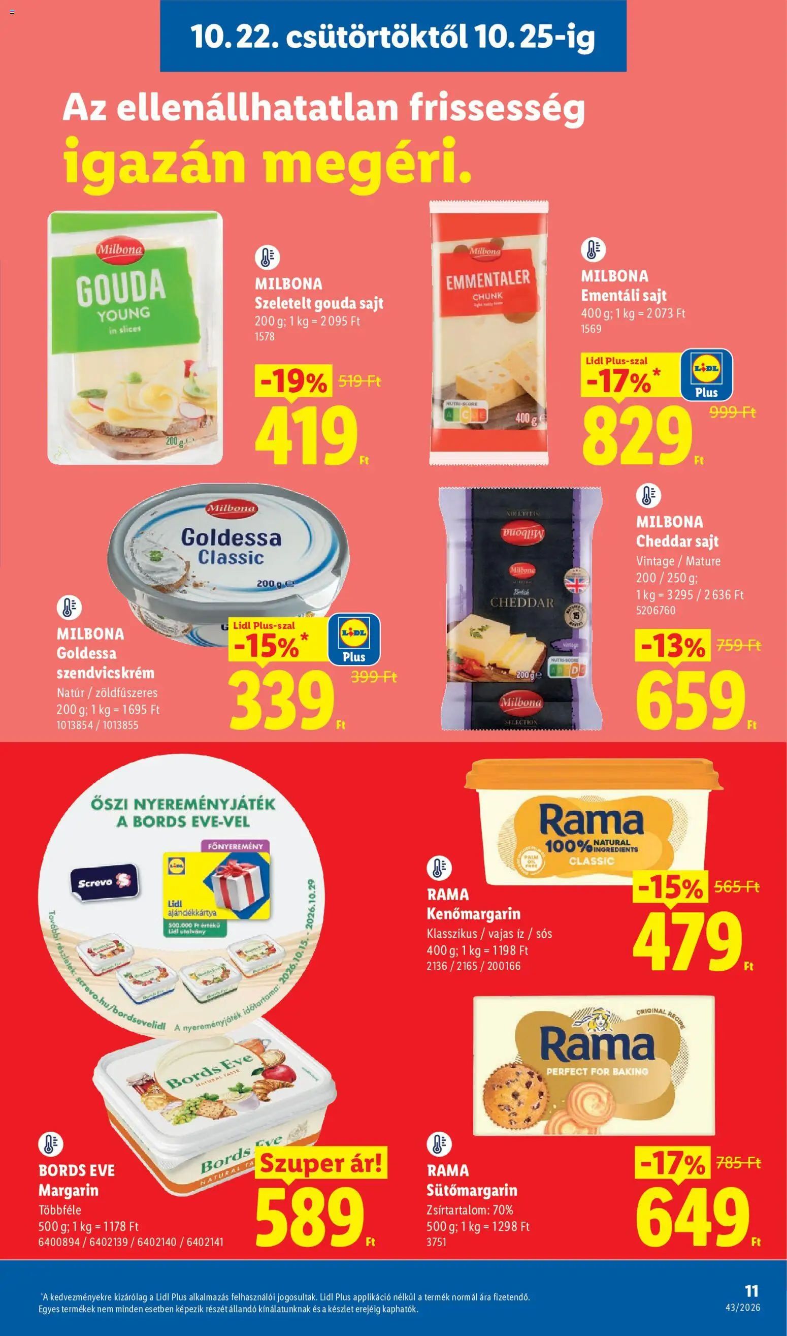 Lidl akciós ujság - amely érvényes a következő dátumtól: 2026.10.22. | Oldal: 11