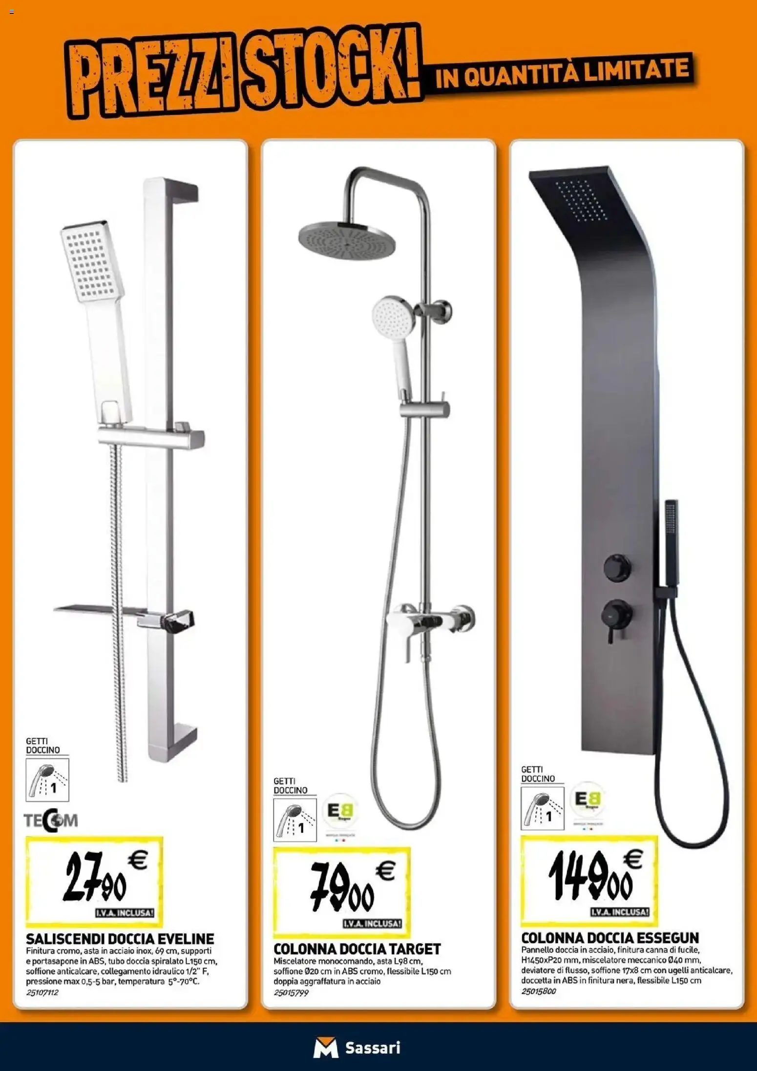 Nuovo TECNOMAT catalogo Sassari dal 24/09/2026 > offerte anteprima 🛍️ | Pagina: 3 | Prodotti: Tubo, Miscelatore, Doccia