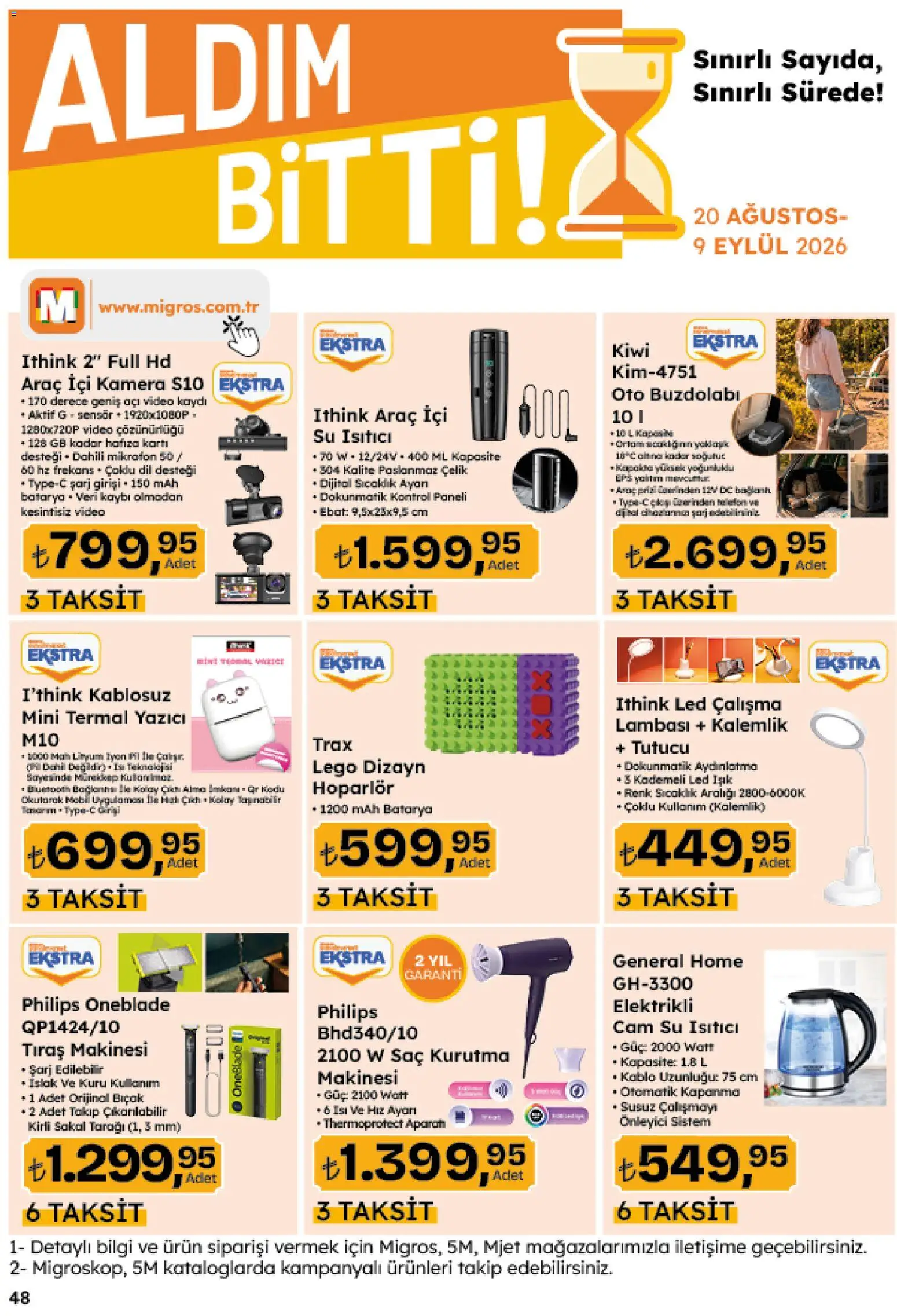 Migros Katalog - Migroskop - 20 Ağustos 2026 tarihinden itibaren geçerlidir | Sayfa: 167 | Ürünler: Kamera, Kablo, Buzdolabı, LEGO