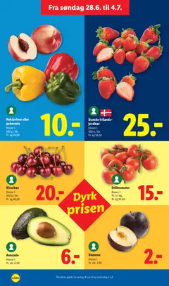 Kirsebær, Klasse 1. 500 g / bk. gyldig fra 28/06/2026 | Side: 19 | Produkter: Jordbær, Kirsebær, Avocado, Nektariner