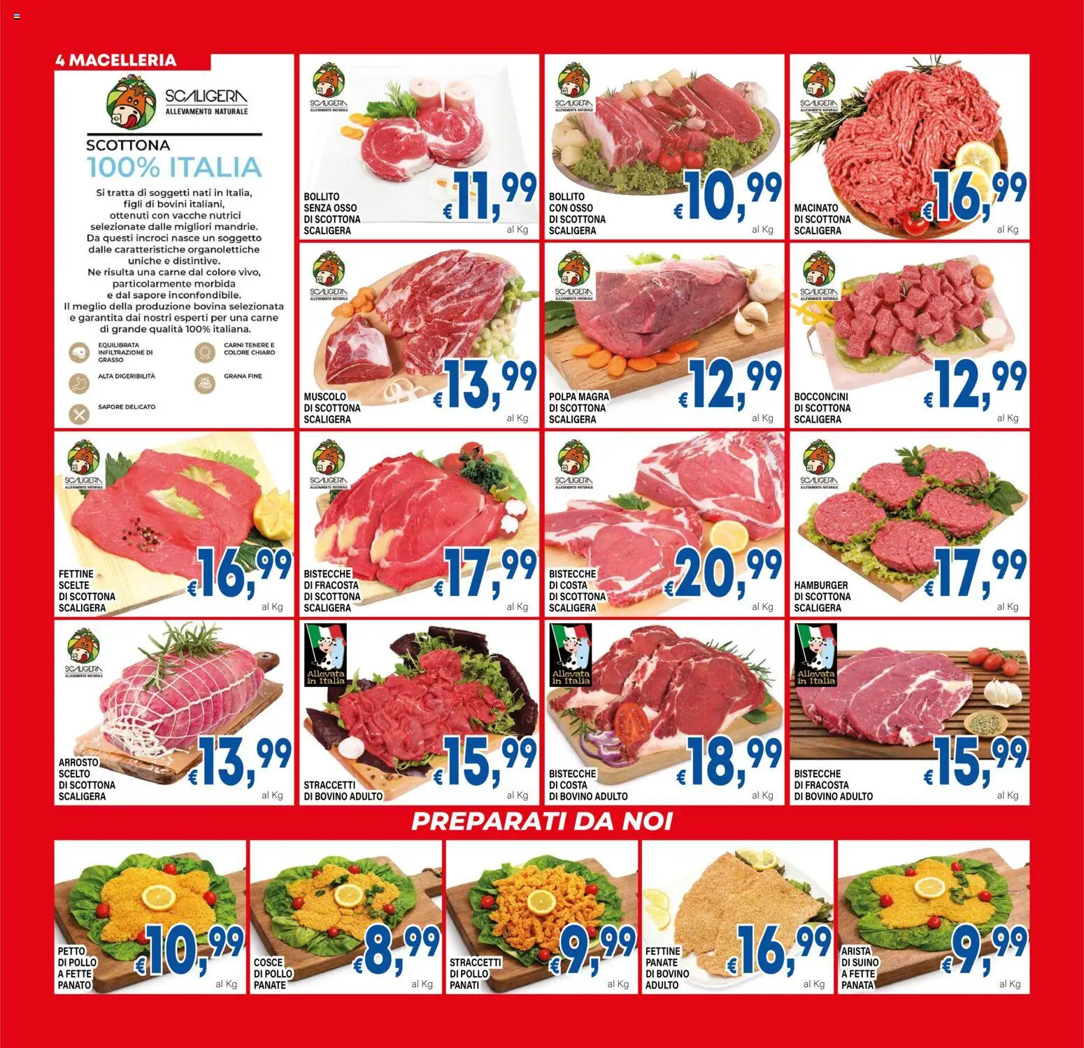 Volantino DEM del 20.05.2026 | Pagina: 4 | Prodotti: Bovino, Arrosto, Suino, Hamburger