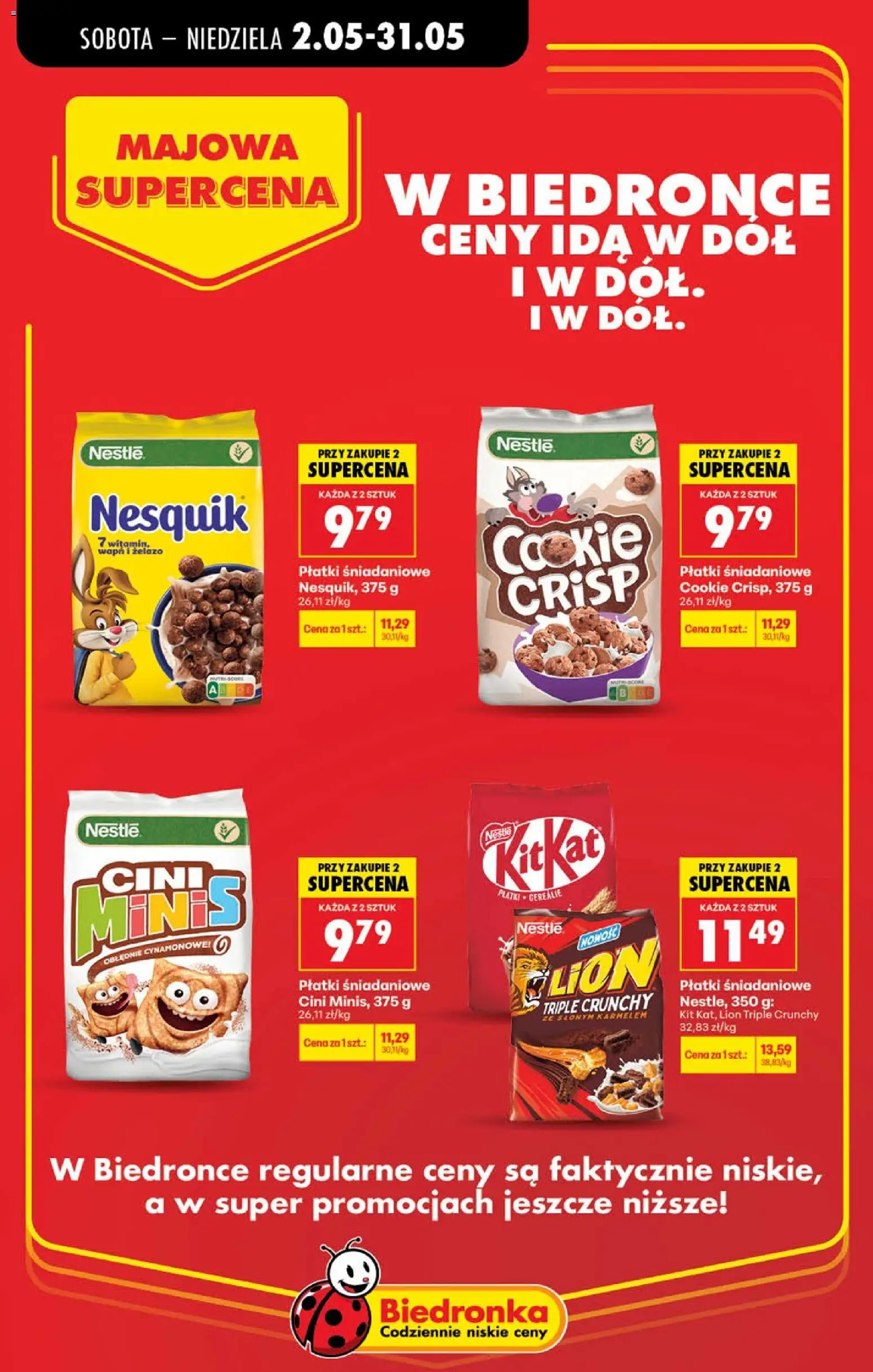 Biedronka gazetka - Majowa supercena od 02.05.2026 | Strona: 18 | Produkty: Żelazo, Płatki śniadaniowe, Płatki