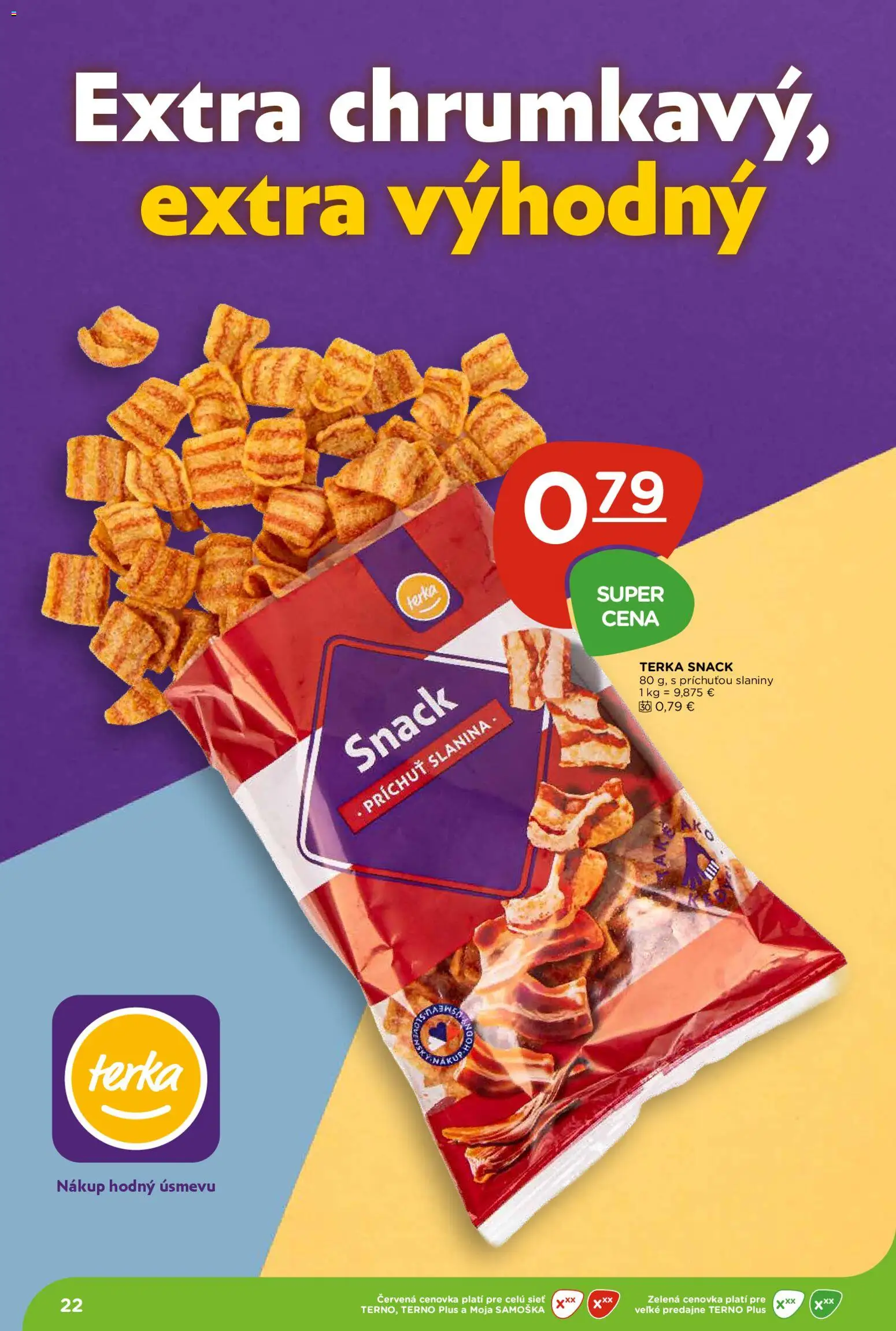 Nové Terno akcie – leták je platný od 18.06.2026 | Strana: 22 | Produkty: Slanina