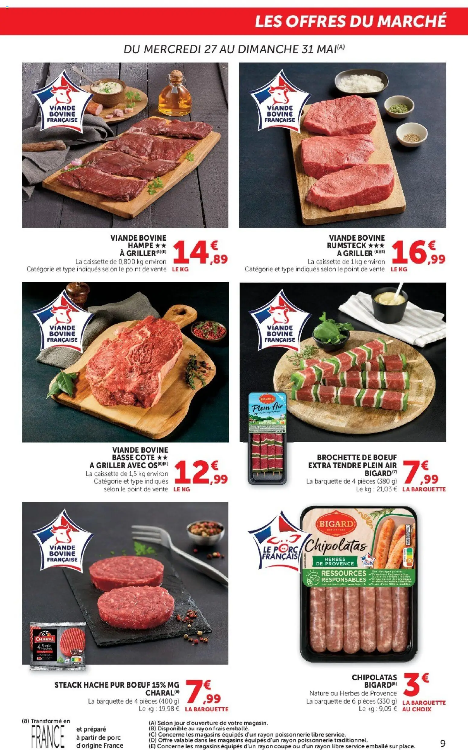 {H1} | Page: 9 | Produits: Herbes de provence, Porc, Rumsteck, Basse côte