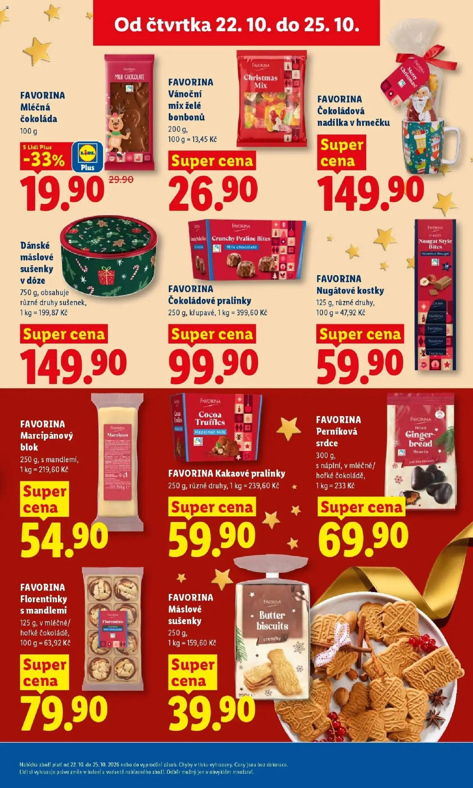 Lidl leták od 22.10.2026 - Nový akční leták | Strana: 25 | Produkty: Cookies, Truffles, Sušenky, Milk chocolate