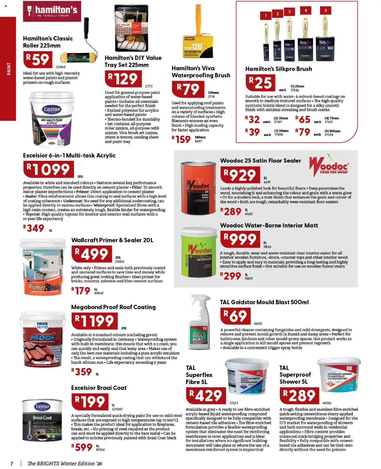 New Brights Hardware catalogue – valid from 01/07/2026 | Page: 8 | Products: Paint, Brush, Water, Cement