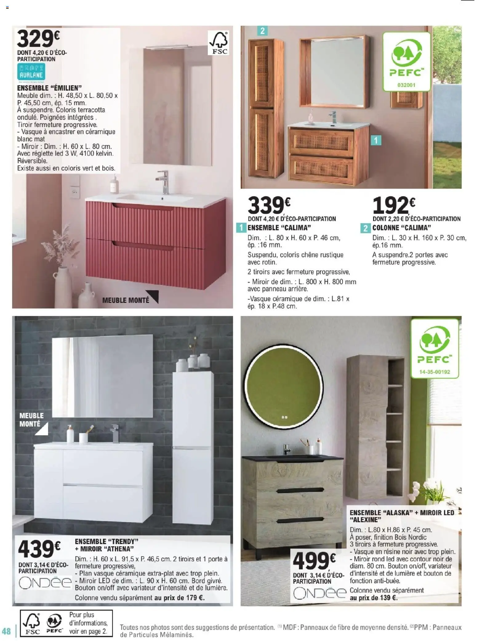 {H1} | Page: 48 | Produits: Meuble, Colonne, Poignées, Portes