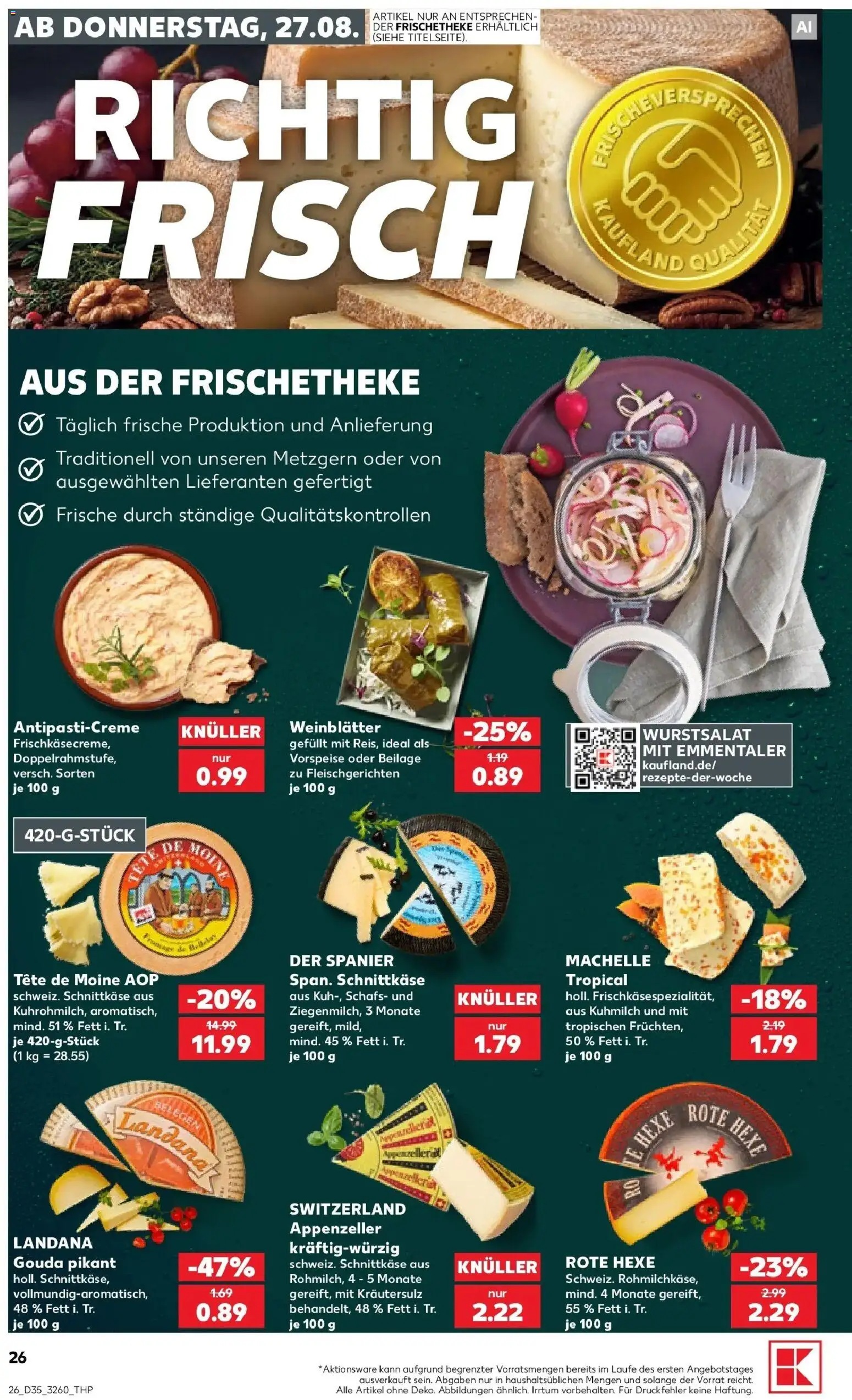 Prospekt Kaufland ab 24.08.2026 » Angebote Online zum Blättern | Seite: 37 | Produkte: Gouda