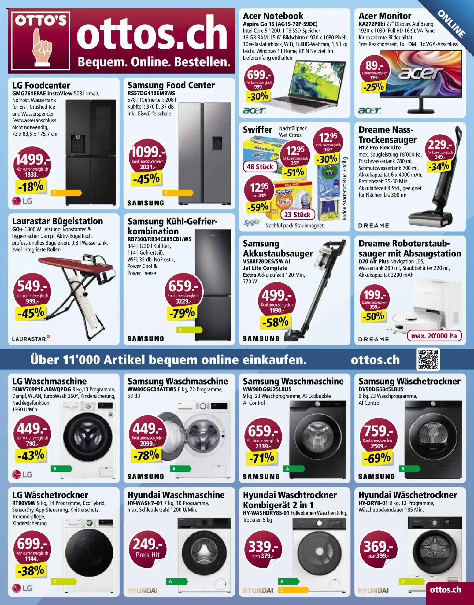 Otto's aktionen – gültig ab 11.08.2026 | Seite: 13 | Produkte: Navigation, Notebook, Waschmaschine, LG