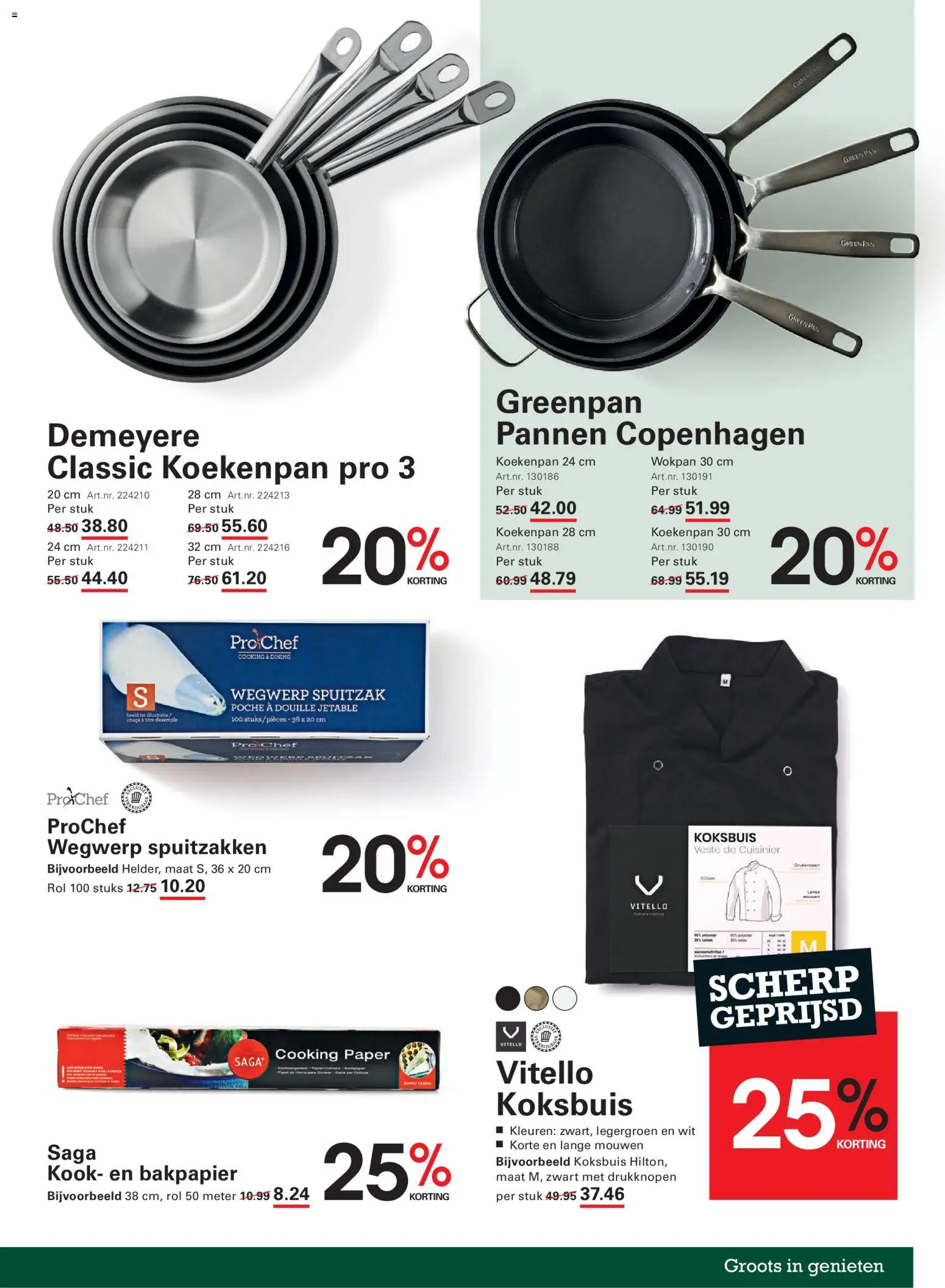 {H1} | Pagina: 67 | Producten: Pannen, Bakpapier, Pan