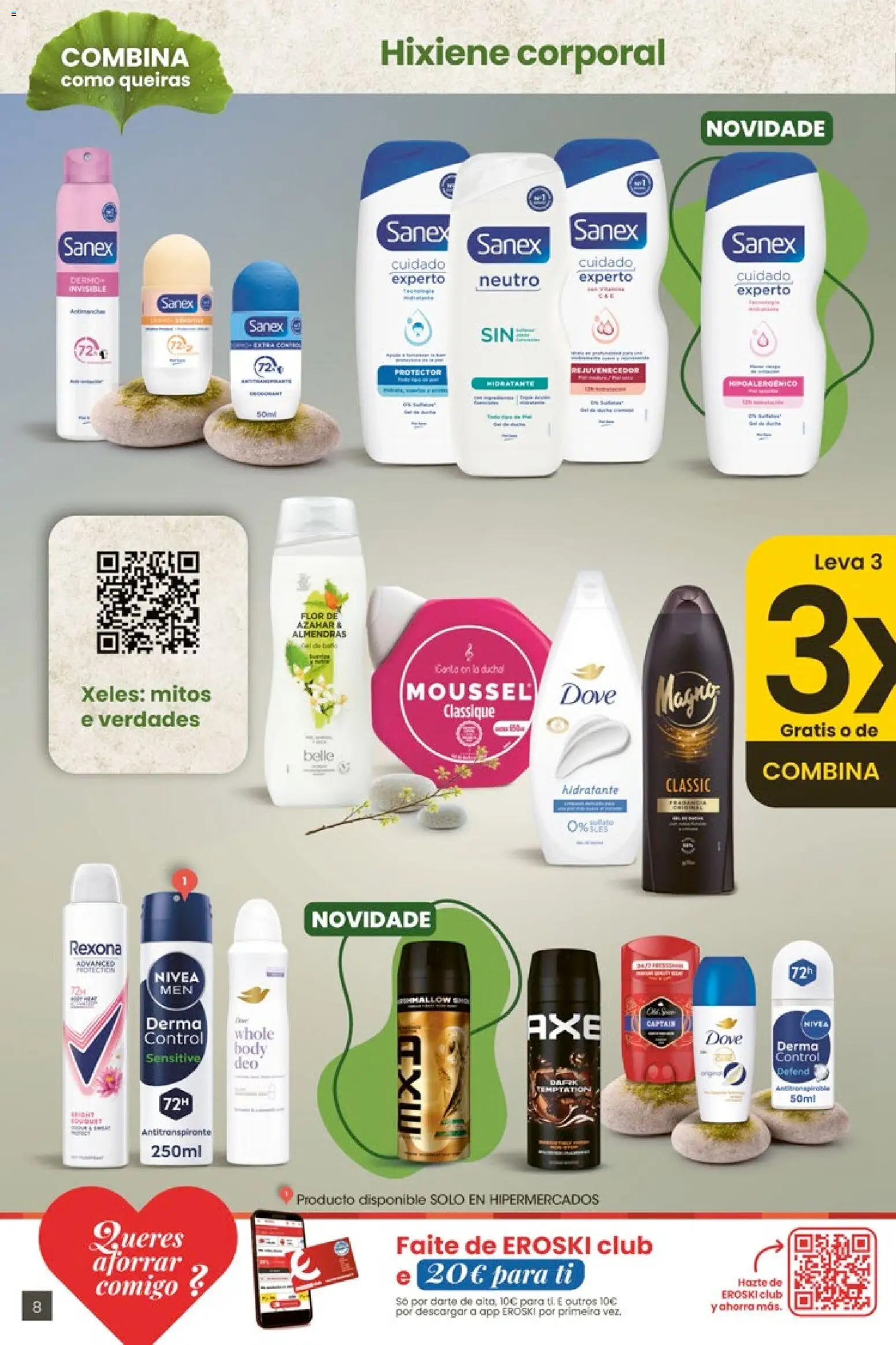Eroski 3x2 En toda  la perfumería y parafarmacia │ válido desde el 30.04.2026 | Página: 8