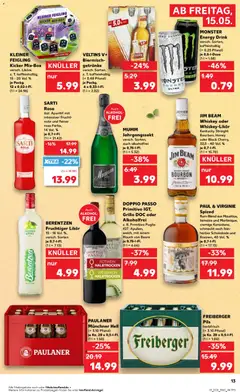VELTINS V+ Biermischgetränke, versch. Sorten, z. T. koffeinhaltig (+ 0.48 Pfand) je Packg. 6 x 0,33-I-FI. ab 15.05.2026 gültig | Seite: 13