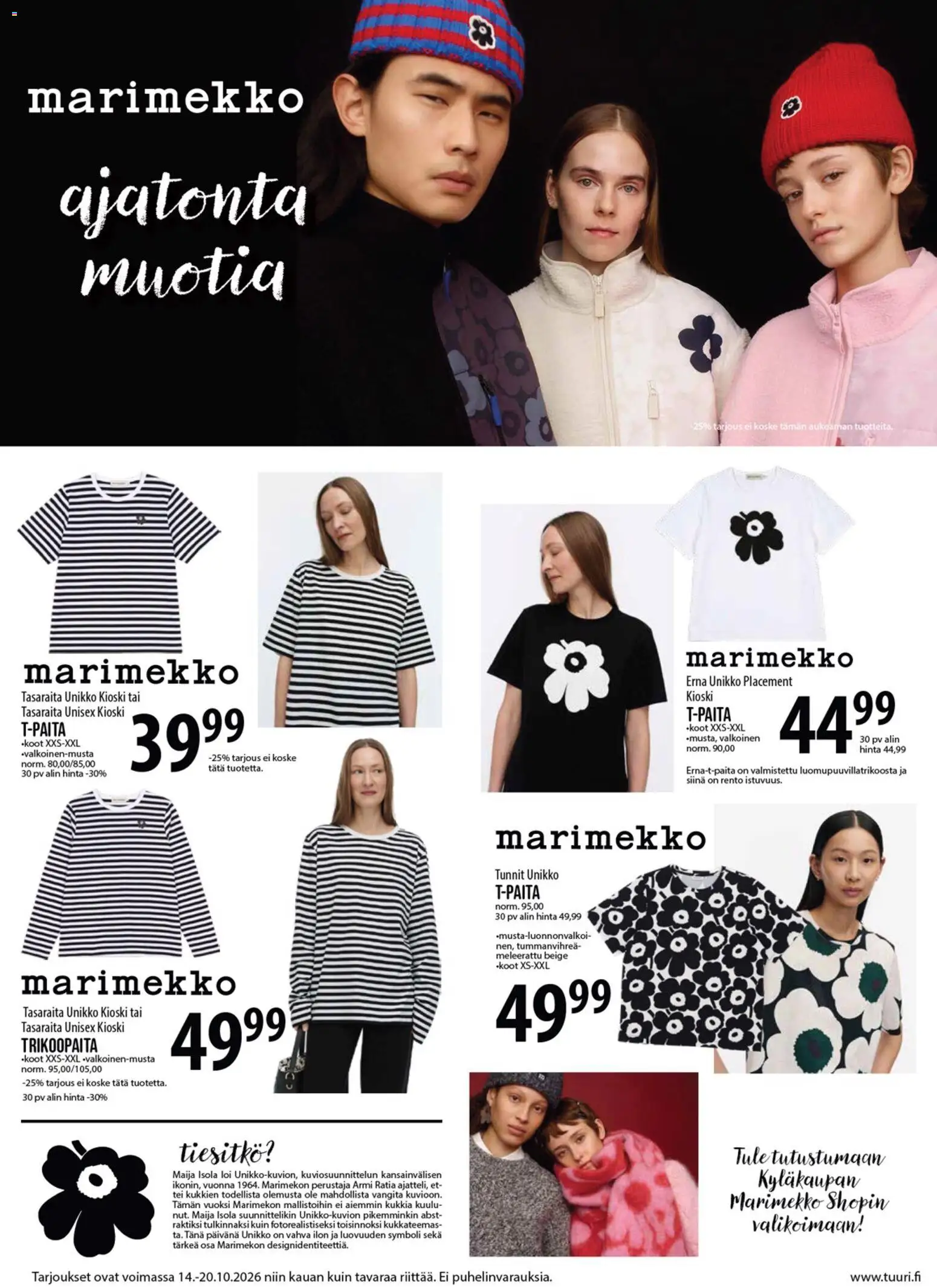 Tuuri tarjoukset Marimekko – voimassa 14/10/2026 alkaen | Sivu: 2