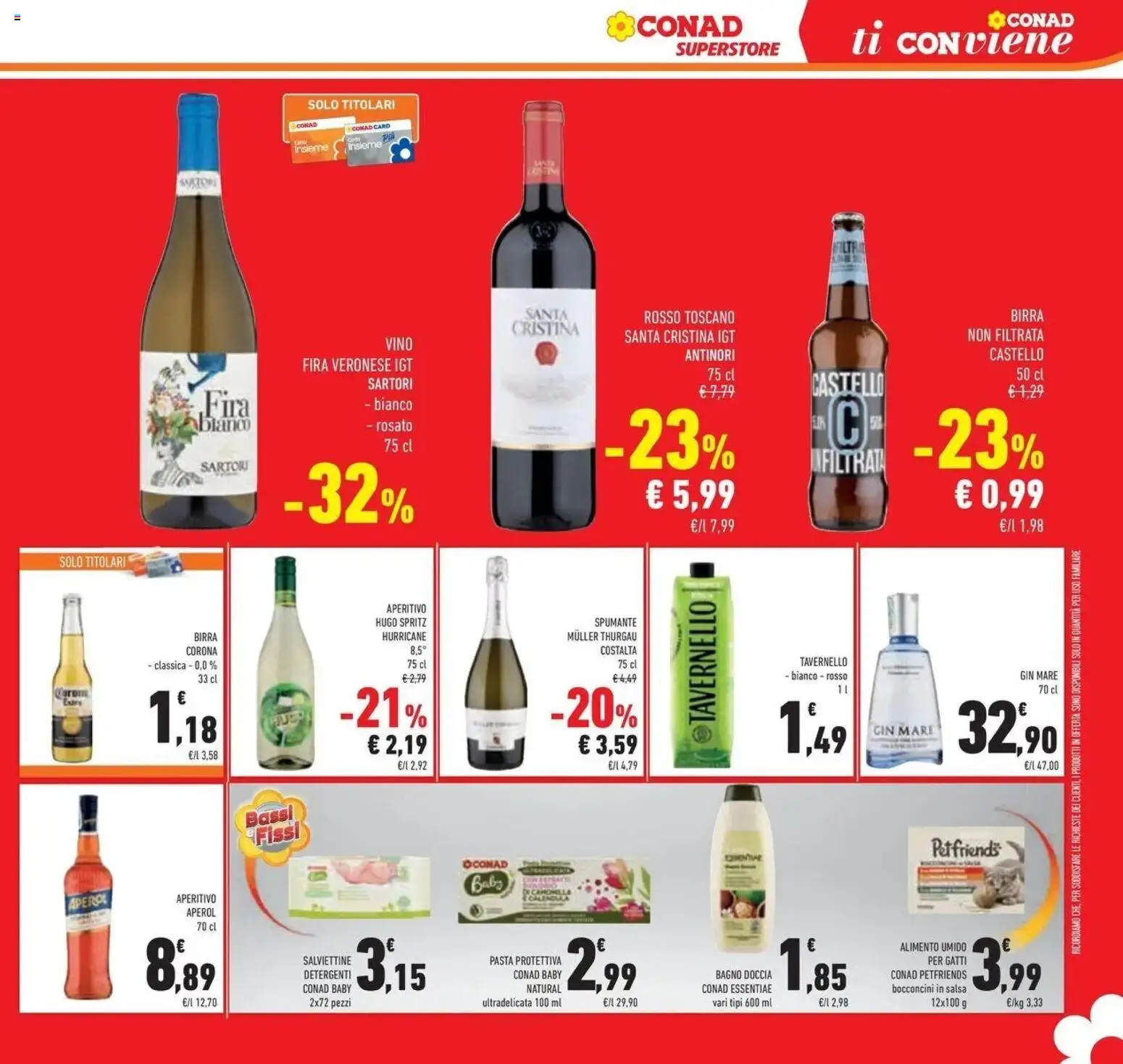 Volantino Conad dal 09/09/2026 > Anteprima | Pagina: 25 | Prodotti: Pasta, Spumante, Aperol, Bagno