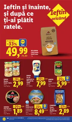 Ofertele Lidl valabile de la 12.10.2026 | Pagină: 64 | Produse: Kania, Cremă, Ulei, Cafea
