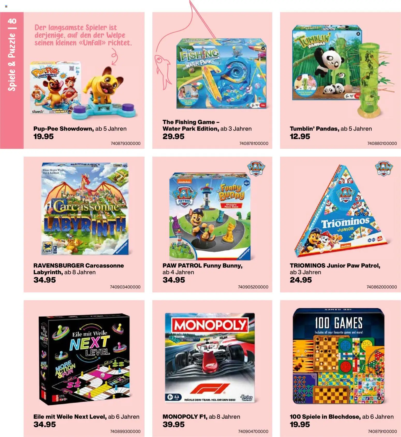 Migros aktionen Spielwaren-Geschenkbuch – gültig ab 14.10.2026 | Seite: 40