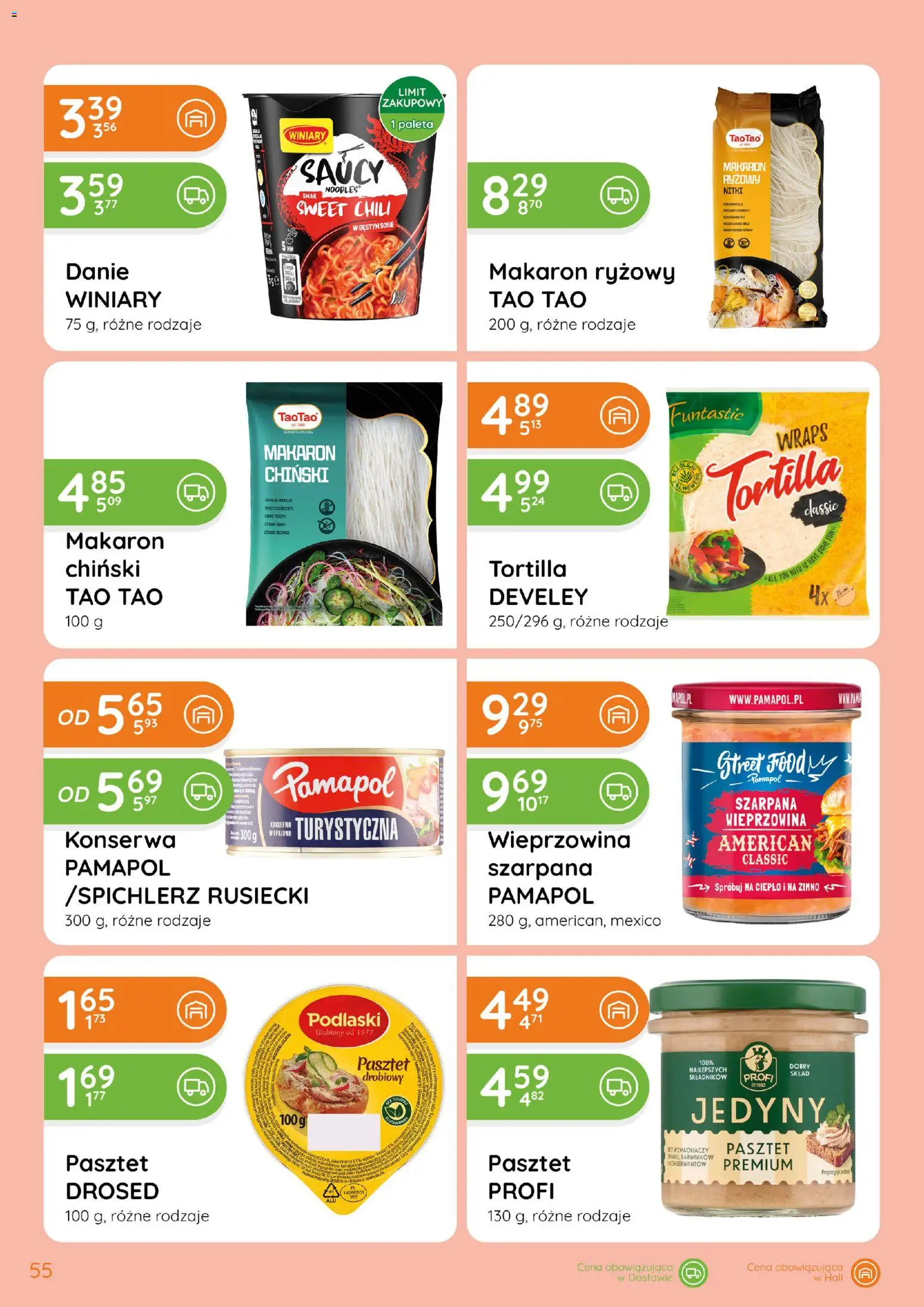 Eurocash gazetka od 15.10.2026 | Strona: 55 | Produkty: Chili, Pasztet, Makaron chiński, Makaron