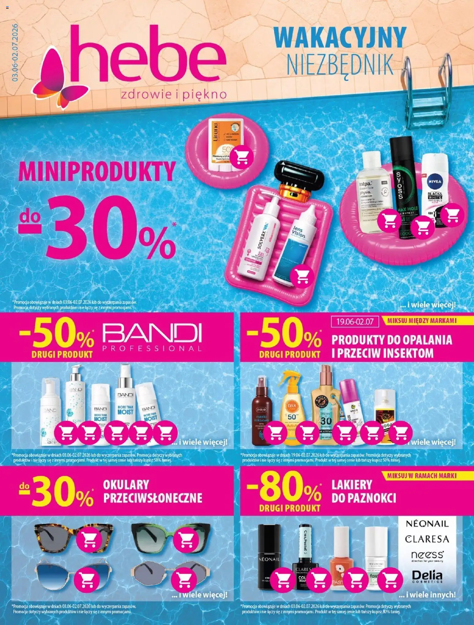 Hebe gazetka od 03.06.2026 | Strona: 1 | Produkty: Okulary, Lakiery