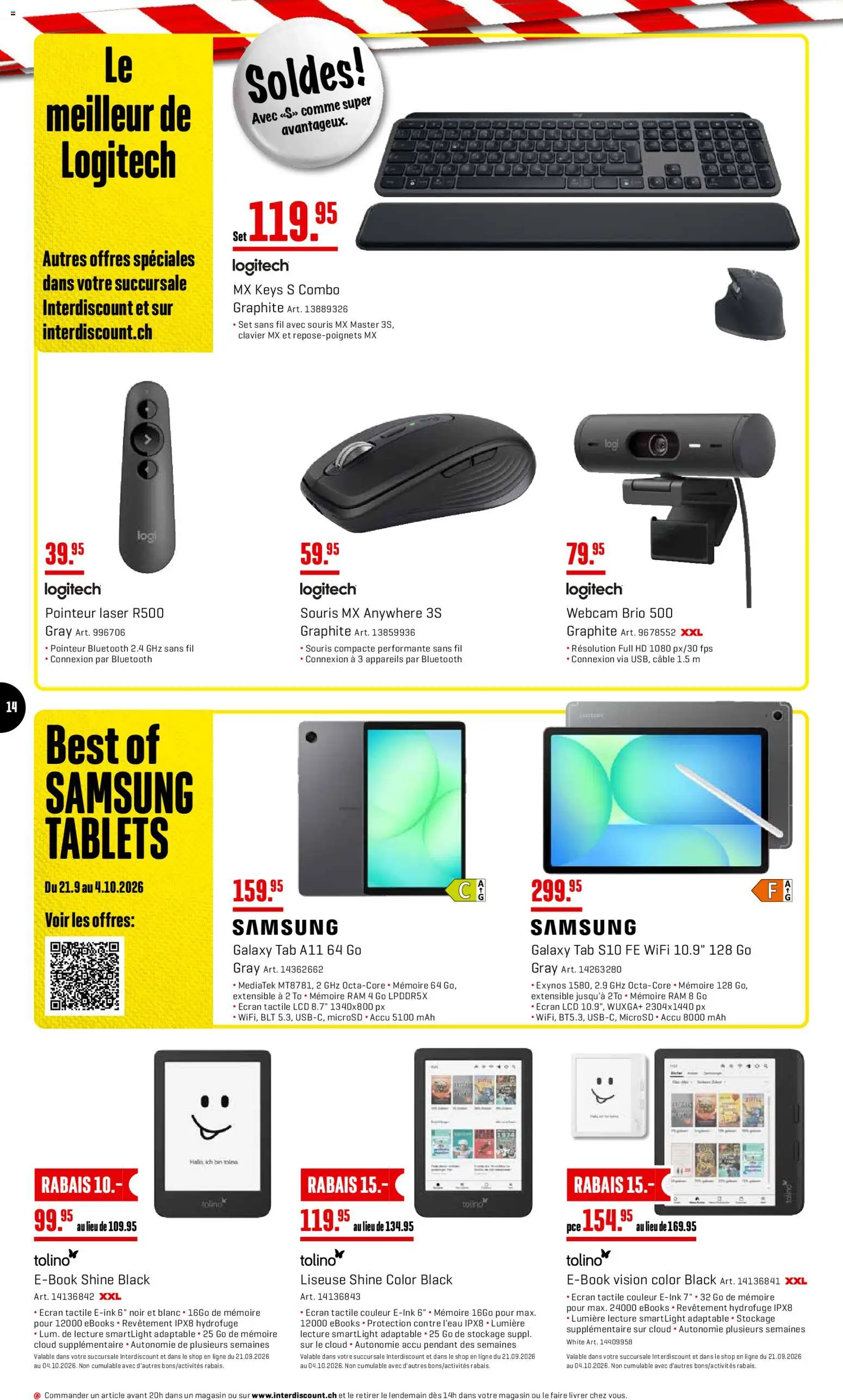 Interdiscount aktionen FR – gültig ab 21.09.2026 | Seite: 14 | Produkte: Samsung