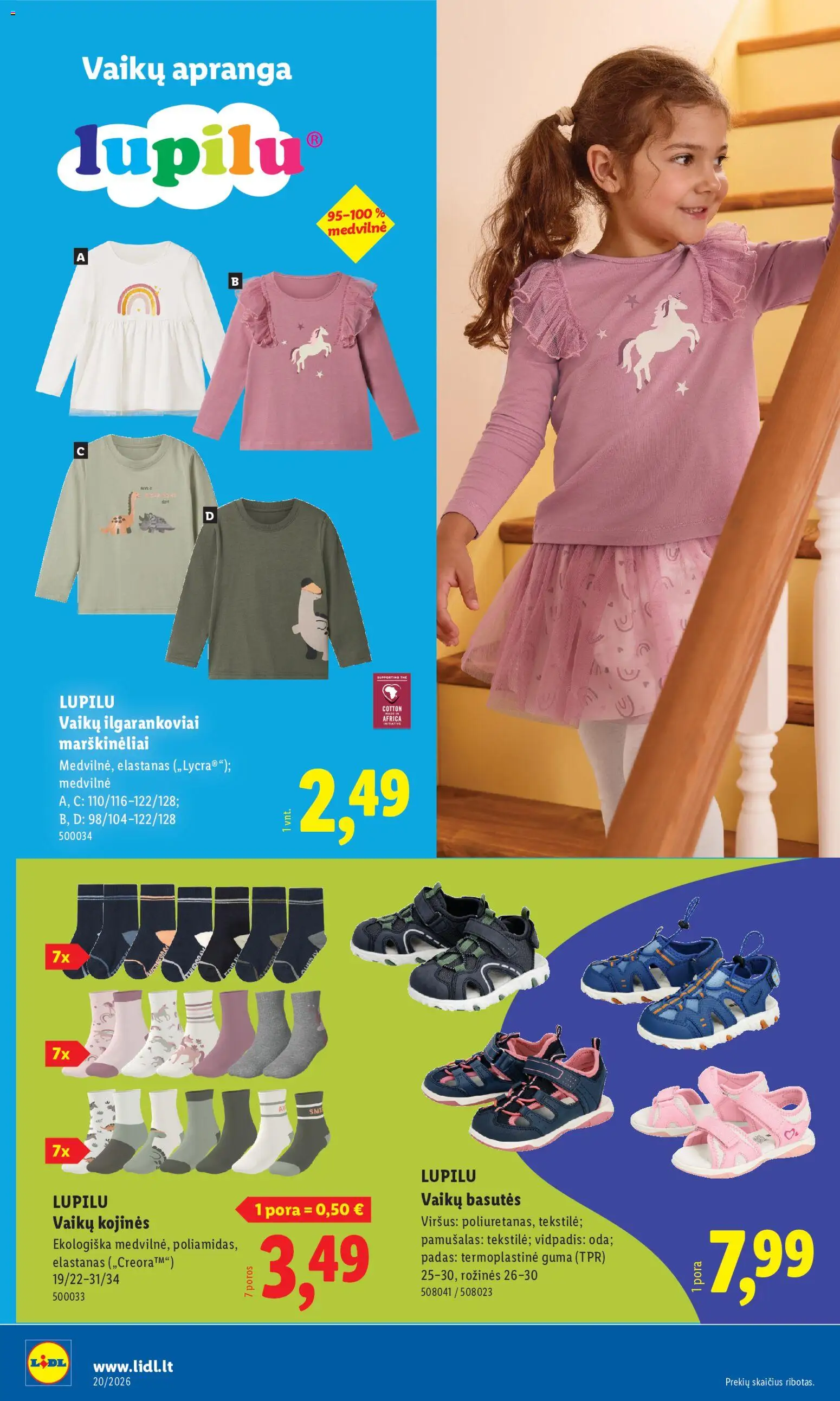 LIDL akcijos nuo 11.05.2026 | Puslapis: 12 | Prekių: Marškinėliai, Kojinės