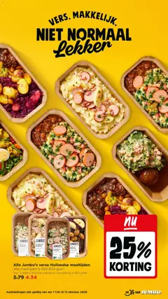 JUMBO'S STOOFPOT RODE KOOL, Jumbo's verse Hollandse maaltijden, stoofpot rode kool verpakking à 450-500 gram - Voorbeeld van een folder van Jumbo, geldig van 07-10-2026 | Pagina: 3 | Producten: Kool, Boerenkool, Zuurkool