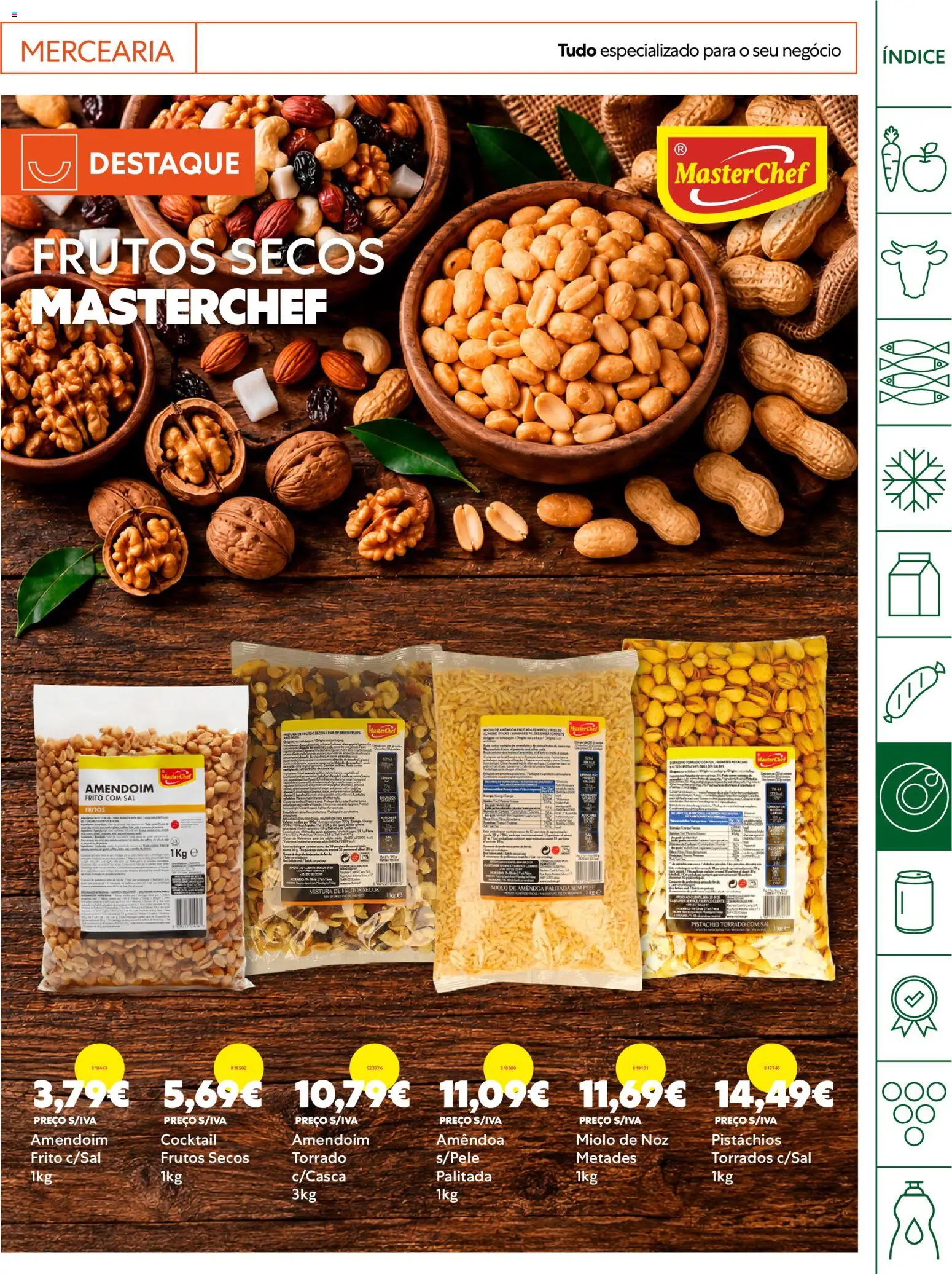 Recheio Horeca │ válido de 15/09/2026 | Página: 17 | Produtos: Pistáchios, Mercearia, Frutos secos, Sal
