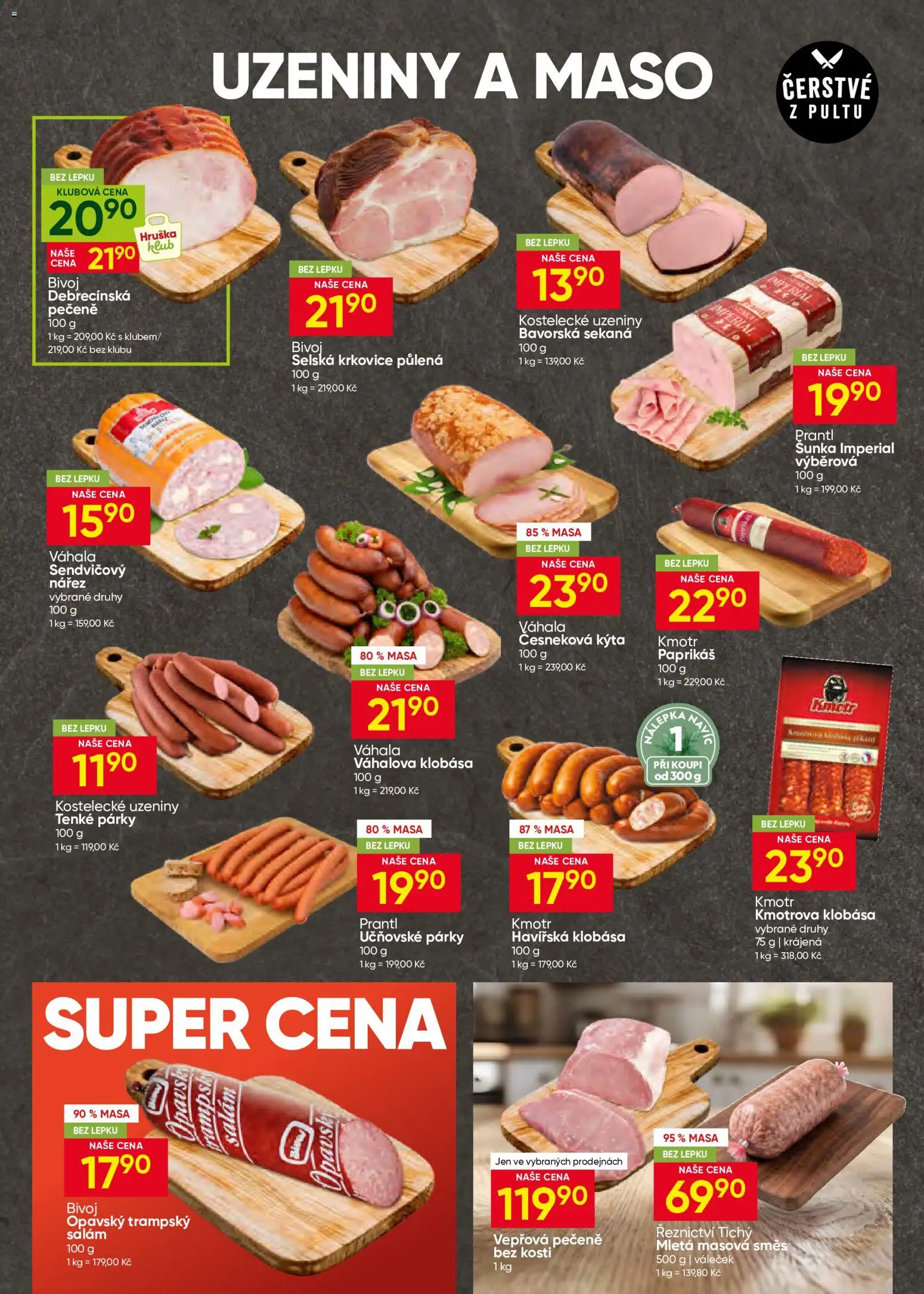 Hruška leták od 30.09.2026 | Strana: 3 | Produkty: Sekaná, Klobása, Uzeniny, Krkovice