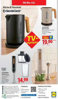 Lidl aktionen ab 30.04.2026 gültig | Seite: 34 | Produkte: Uhr, Wasserkocher