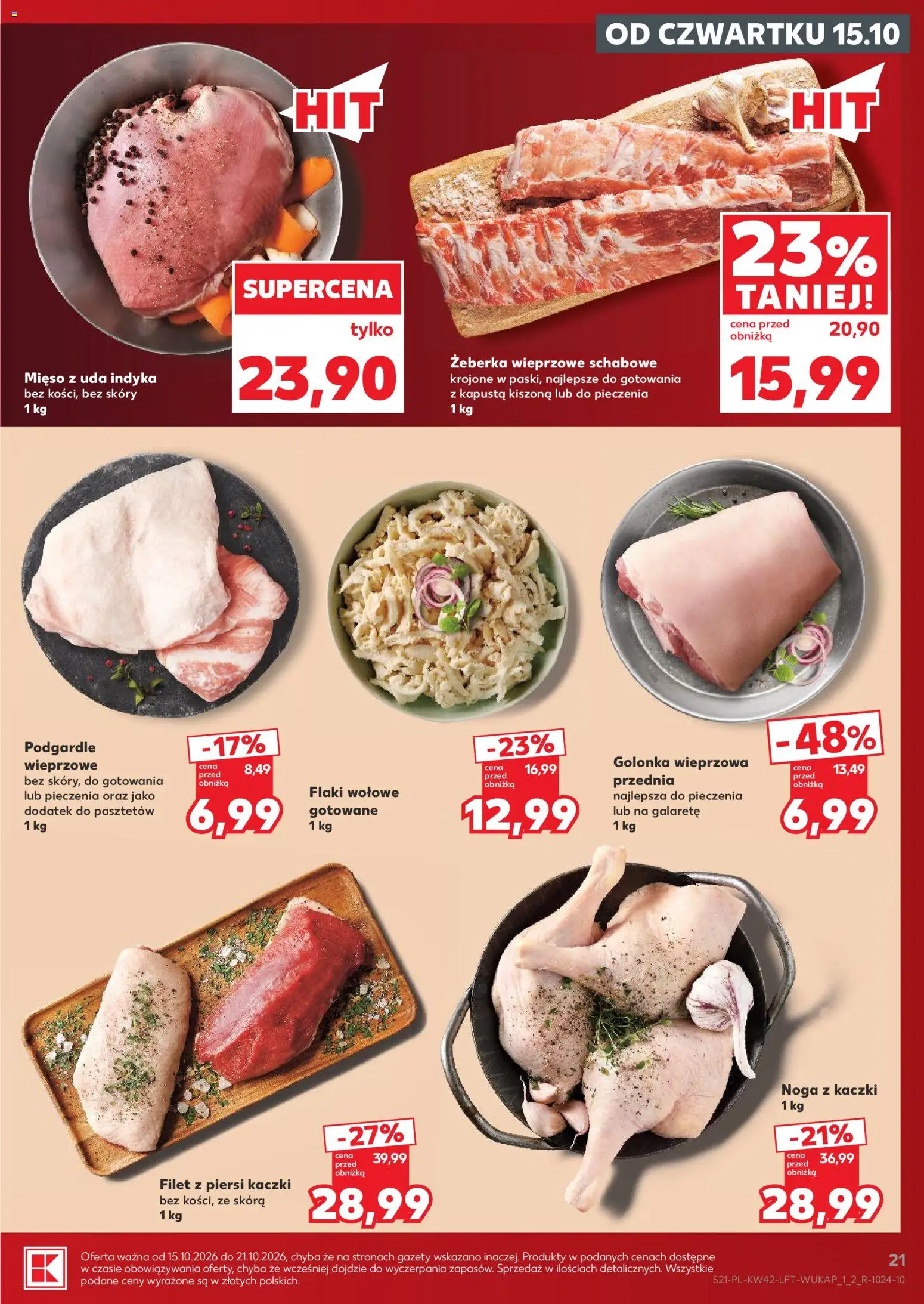 Kaufland Polsko leták - Jest fresz od 15.10.2026 | Strana: 21 | Produkty: Kapusta, Filet