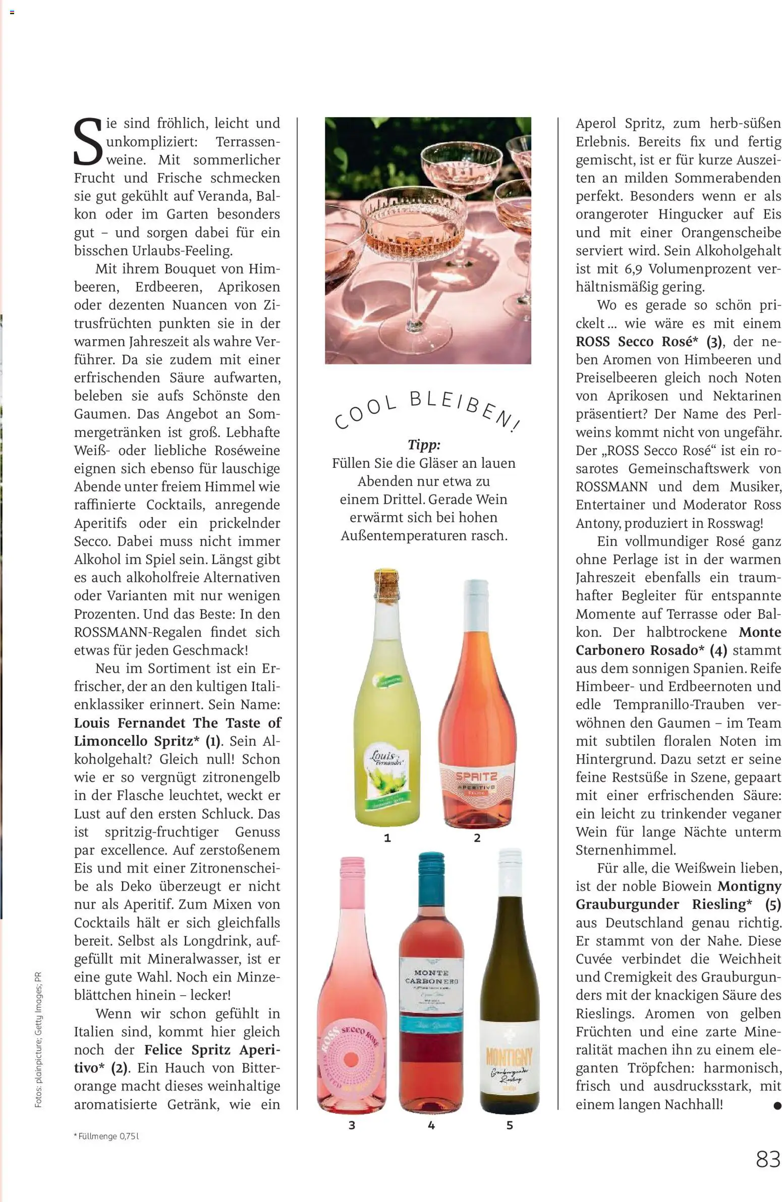 Rossmann Centaur – gültig ab 01.08.2026 | Seite: 83 | Produkte: Weißwein, Preiselbeeren, Alkohol, Wein