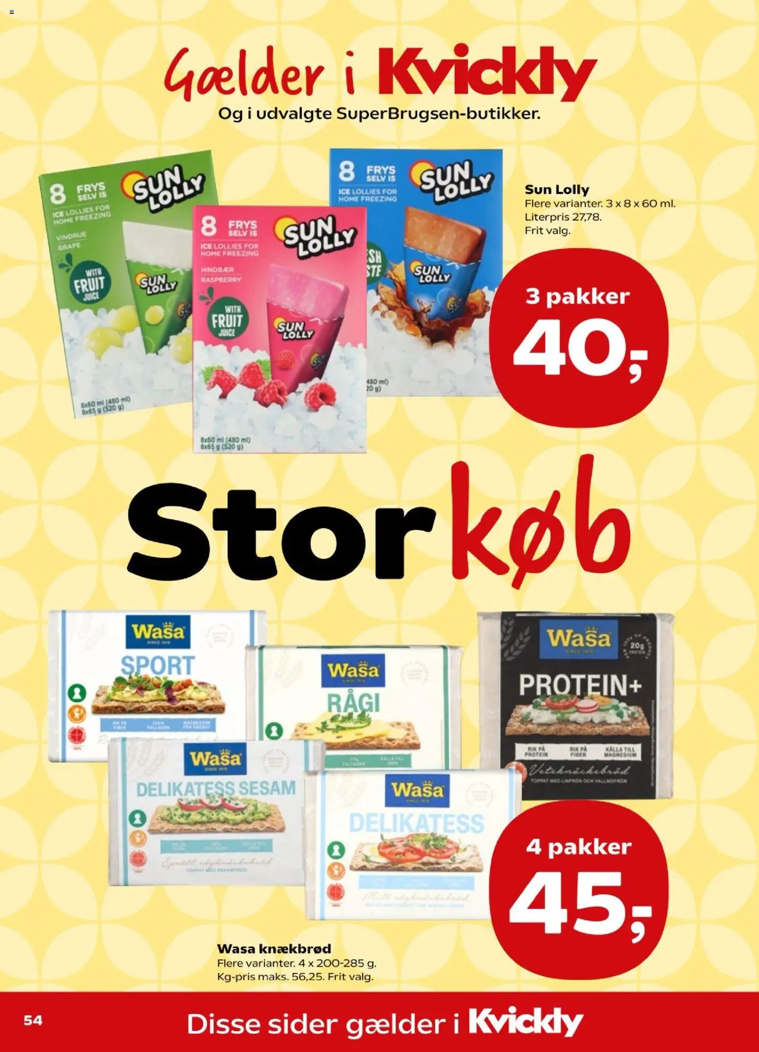 Kvickly tilbudsavis – gyldig fra 07/08/2026 | Side: 59 | Produkter: Juice, Hindbær, Is, Knækbrød