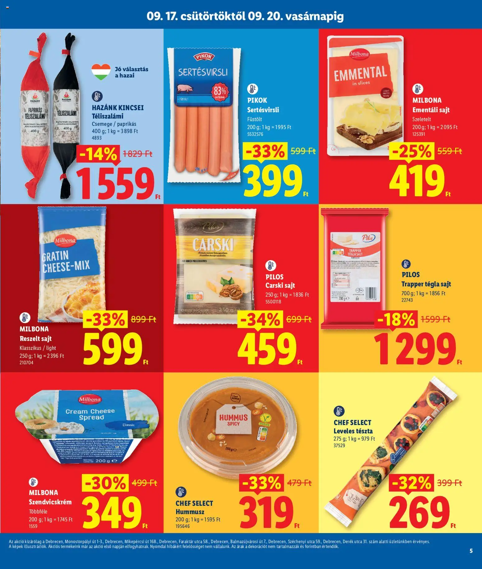 Lidl akciós ujság - amely érvényes a következő dátumtól: 2026.09.17. | Oldal: 5 | Termékek: Pikok, Milbona, Vegán, Pilos