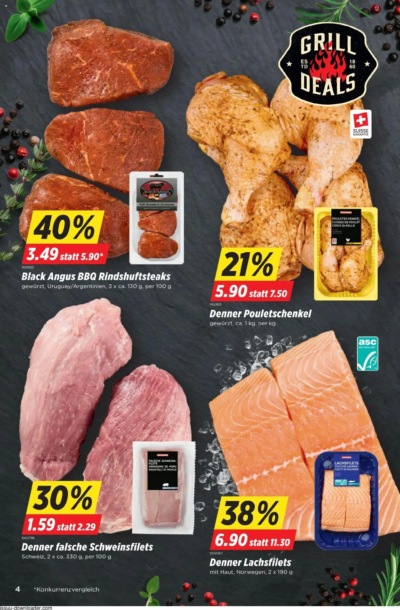 Denner aktionen – gültig ab 28.05.2026 | Seite: 4 | Produkte: Grill