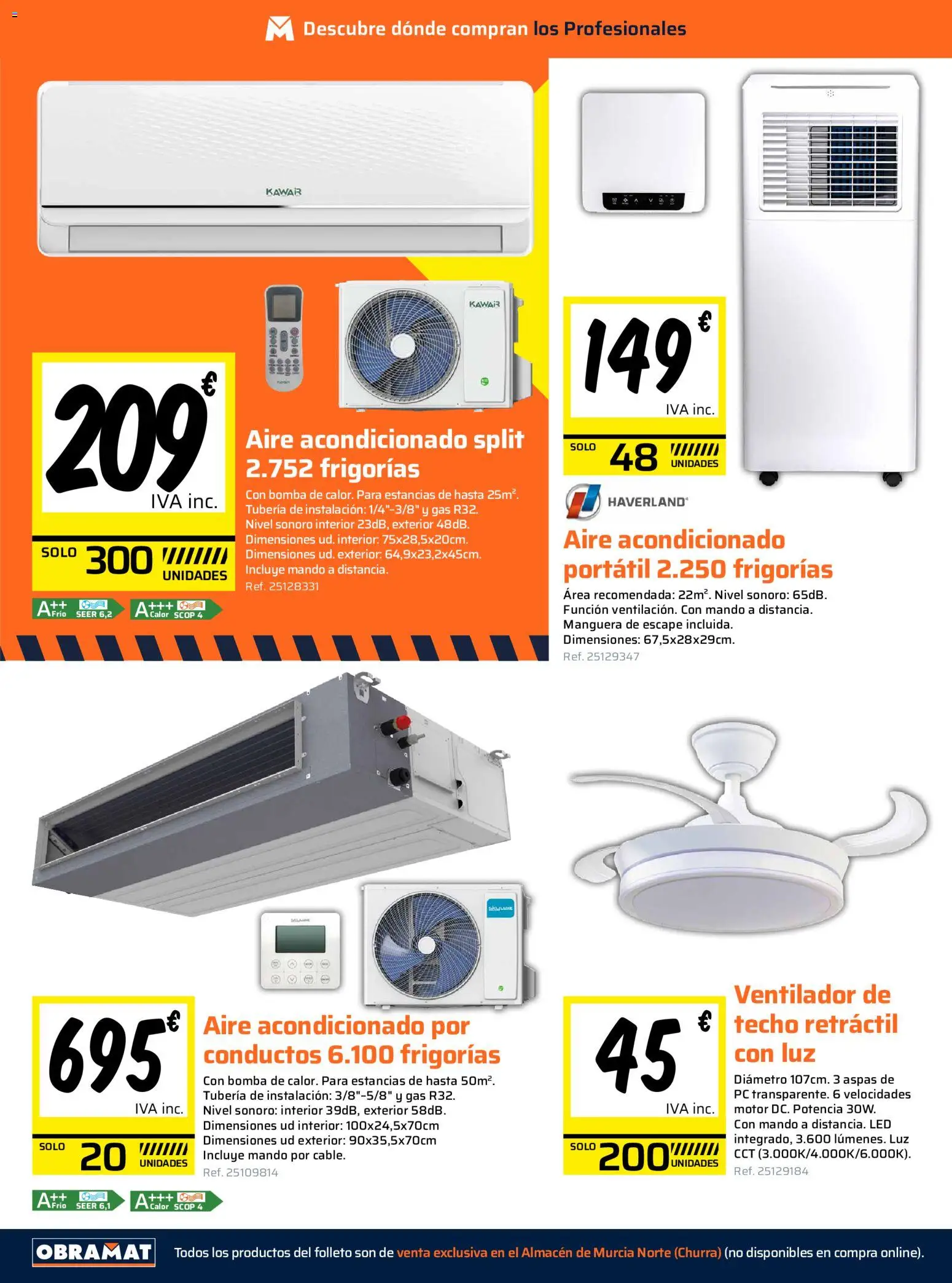 Obramat folleto │ válido desde el 23.06.2026 | Página: 14 | Productos: Manguera, PC, Aire acondicionado, Ventilador