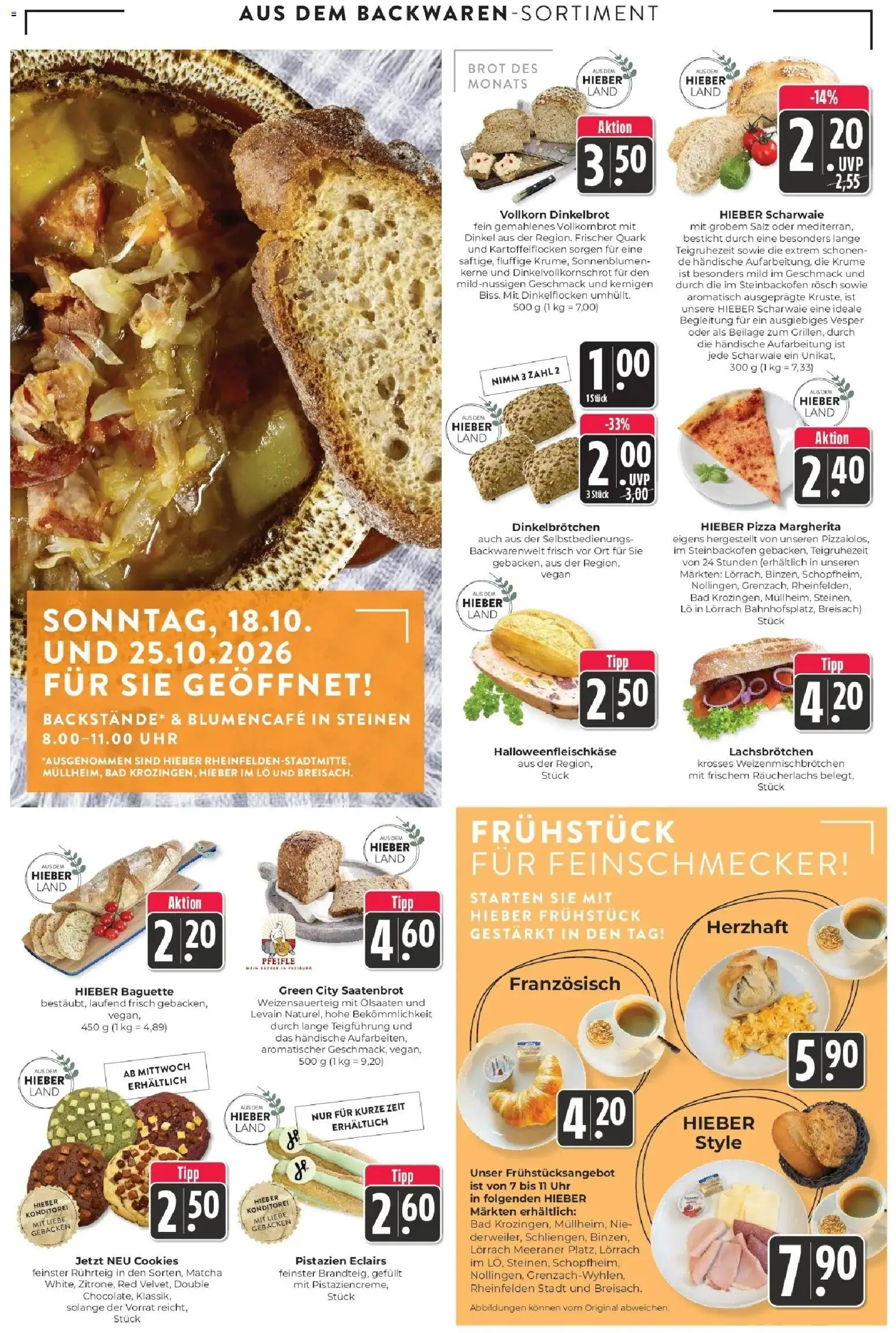 Edeka Prospekt Schliengen (ab 19.10.2026) » Angebote Online | Seite: 7 | Produkte: Vollkornbrot, Bad, Baguette, Uhr
