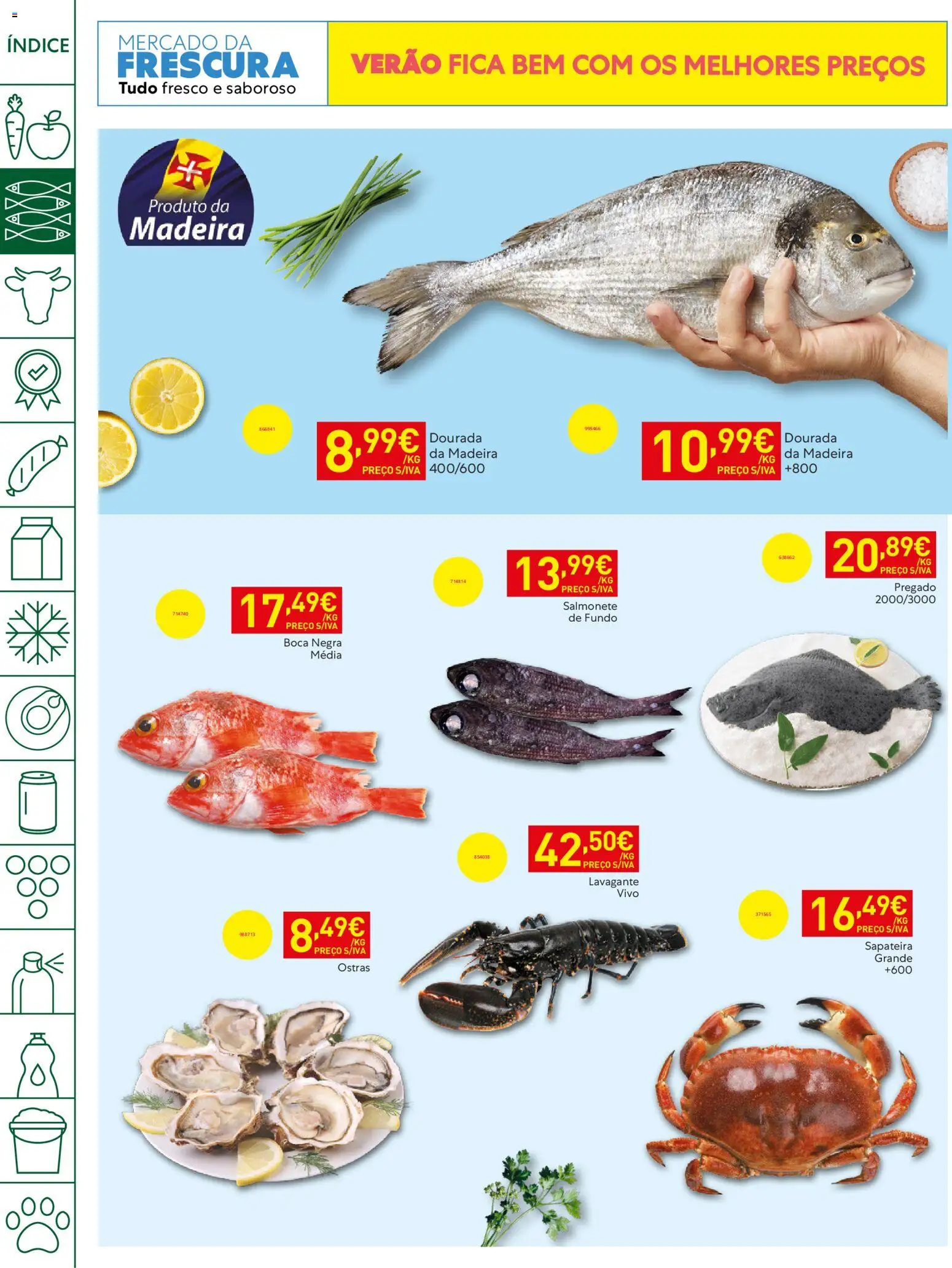 Recheio folheto Madeira │ válido de 09.06.2026 | Página: 4 | Produtos: Dourada, Ostras, Sapateira
