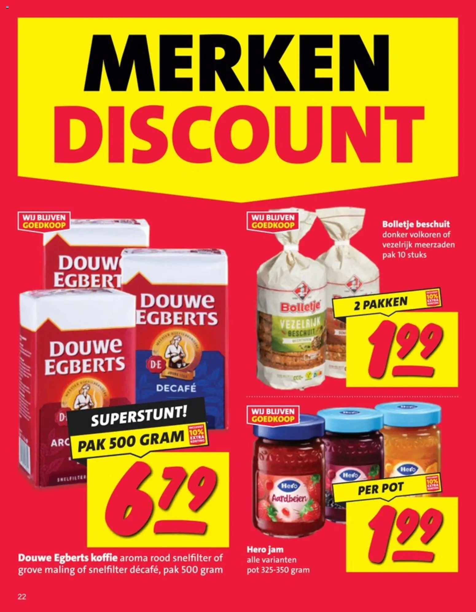 {H1} | Pagina: 22 | Producten: Pot, Aardbeien, Beschuit, Jam