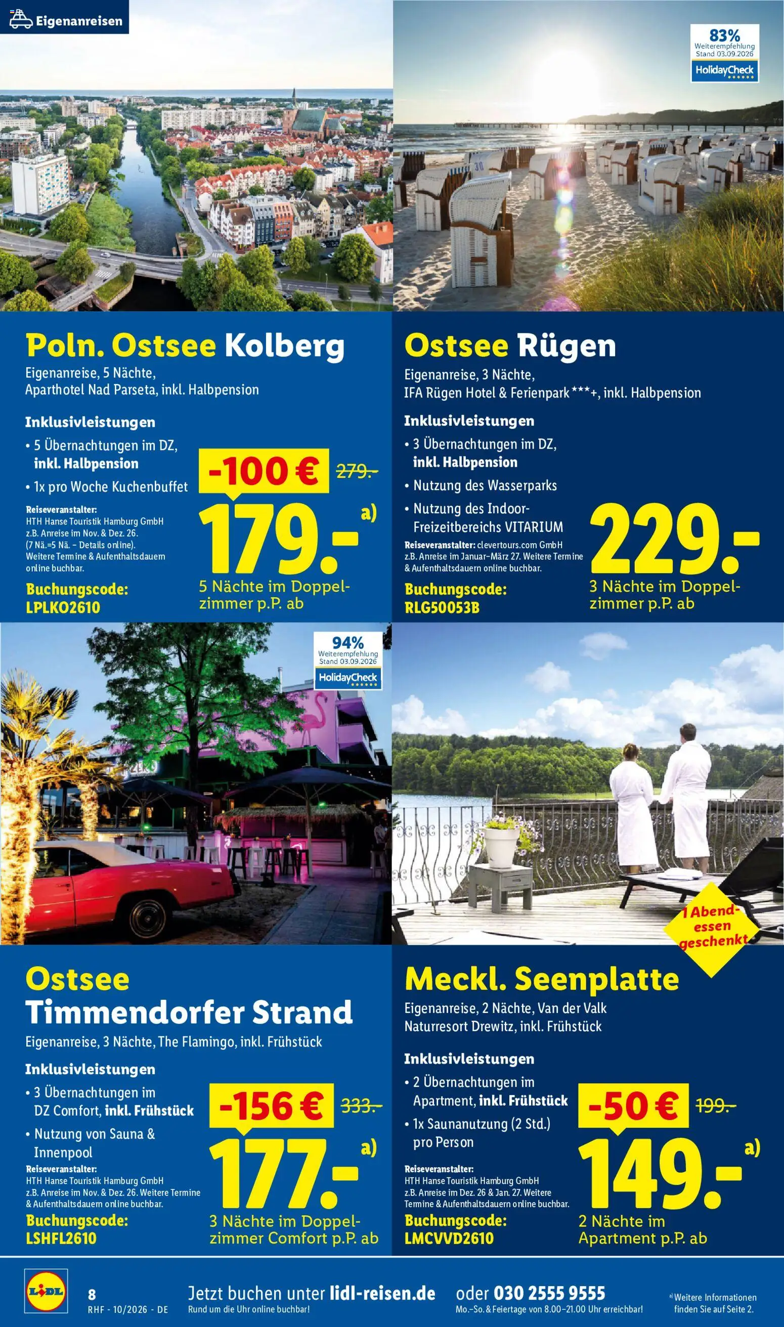 Lidl Reisen Prospekt – gültig ab 30.09.2026 | Seite: 8
