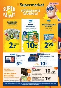 K-Supermarket-mainoslehti voimassa 31/08/2026 alkaen