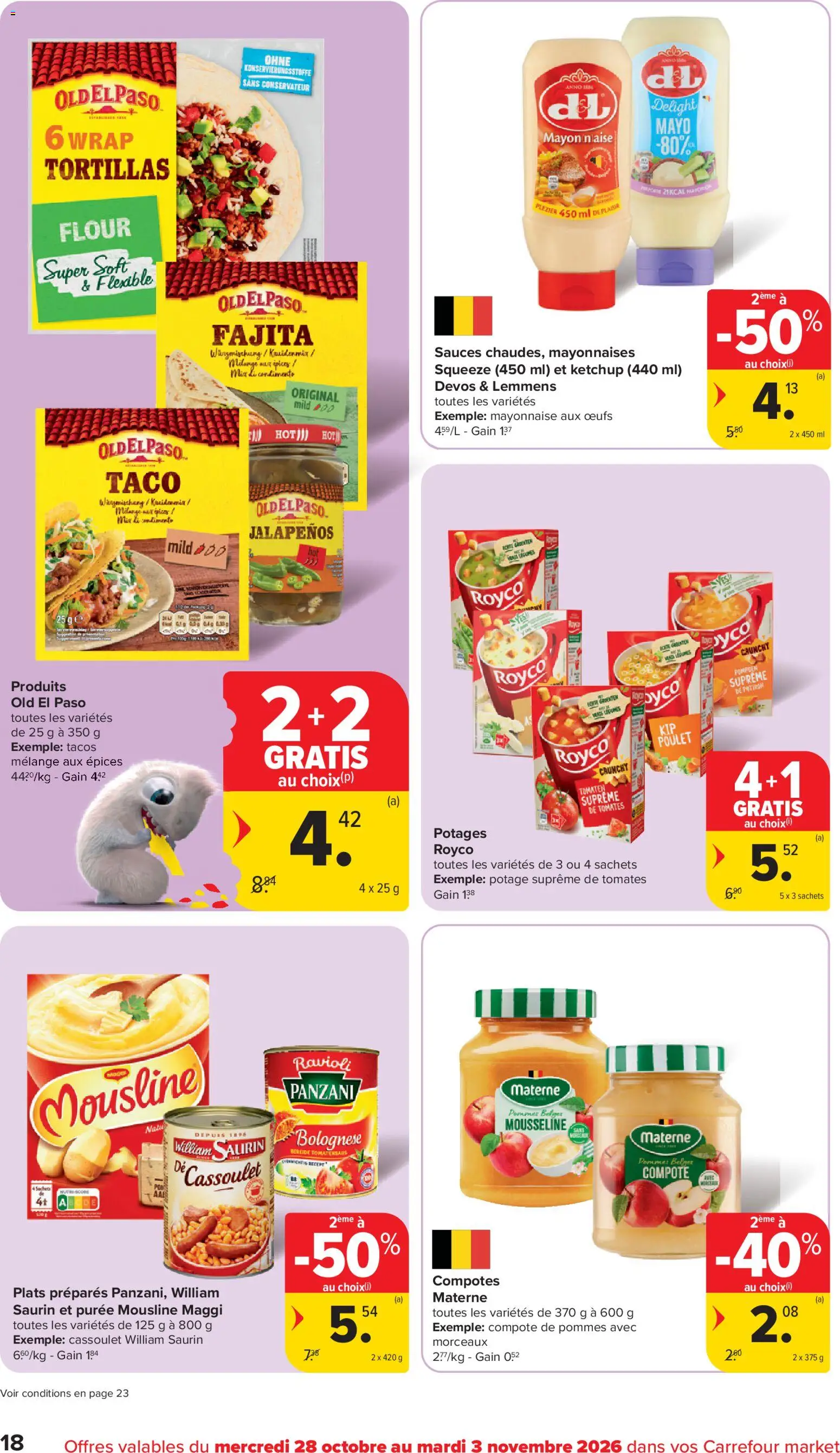 {H1} | Pagina: 18 | Producten: Tomaten, Taco, Ketchup