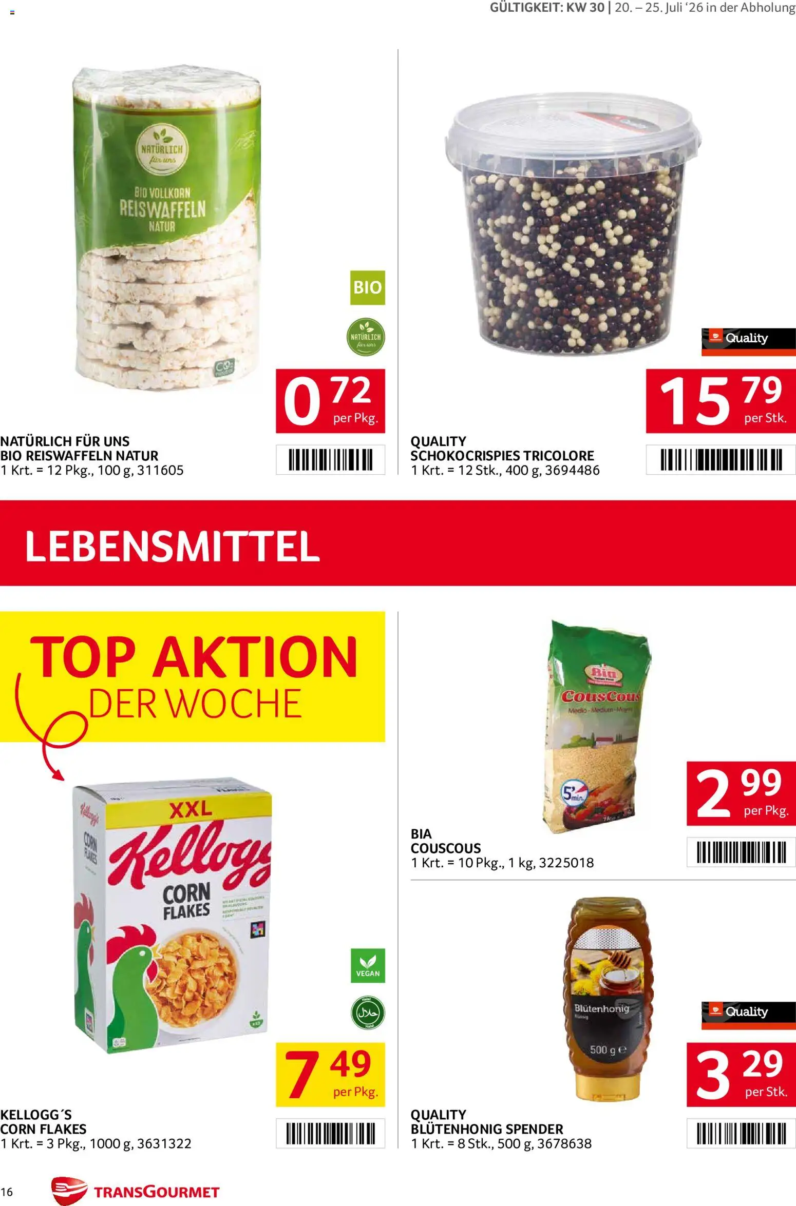 Transgourmet Flugblatt gültig ab 20.07.2026 | Seite: 15 | Produkte: Libacomb