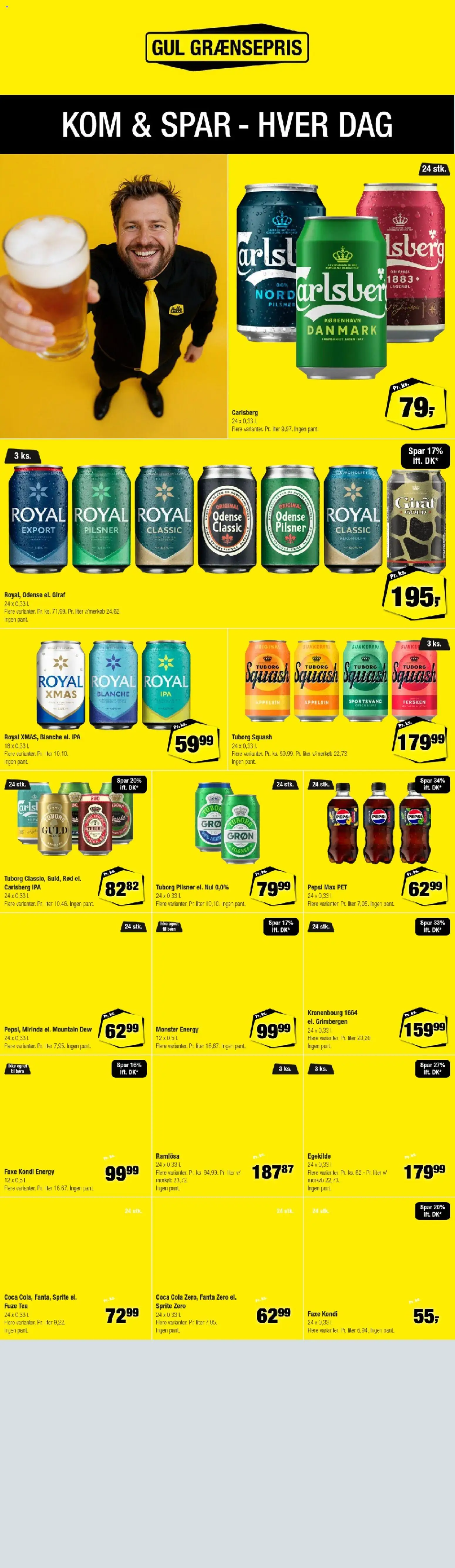 Calle tilbudsavis – gyldig fra 21/10/2026 | Side: 5 | Produkter: Squash, Faxe Kondi, Cola, Tuborg Squash